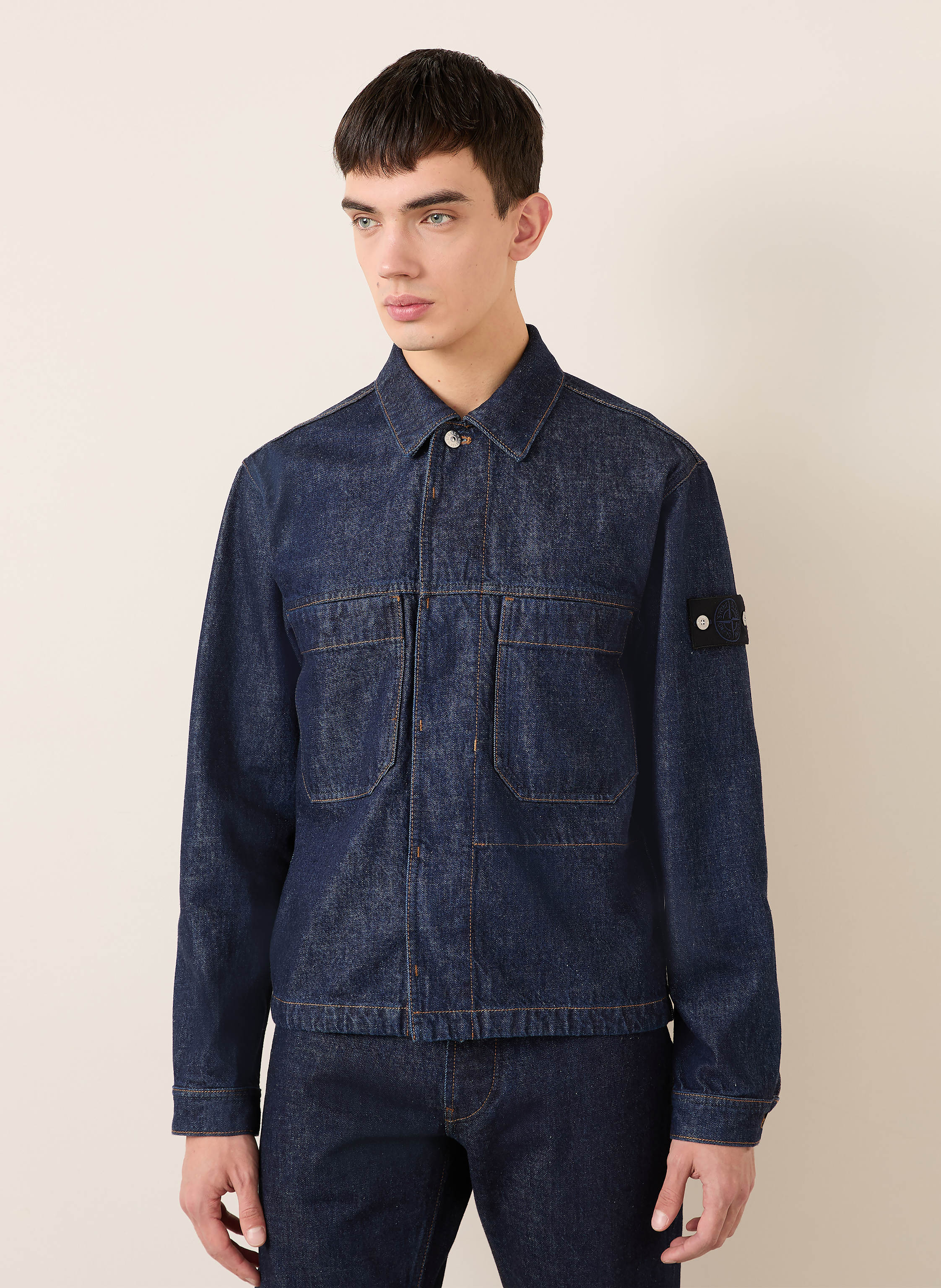 Thumbnail - Stone Island Jeansjacke Denim Project blau