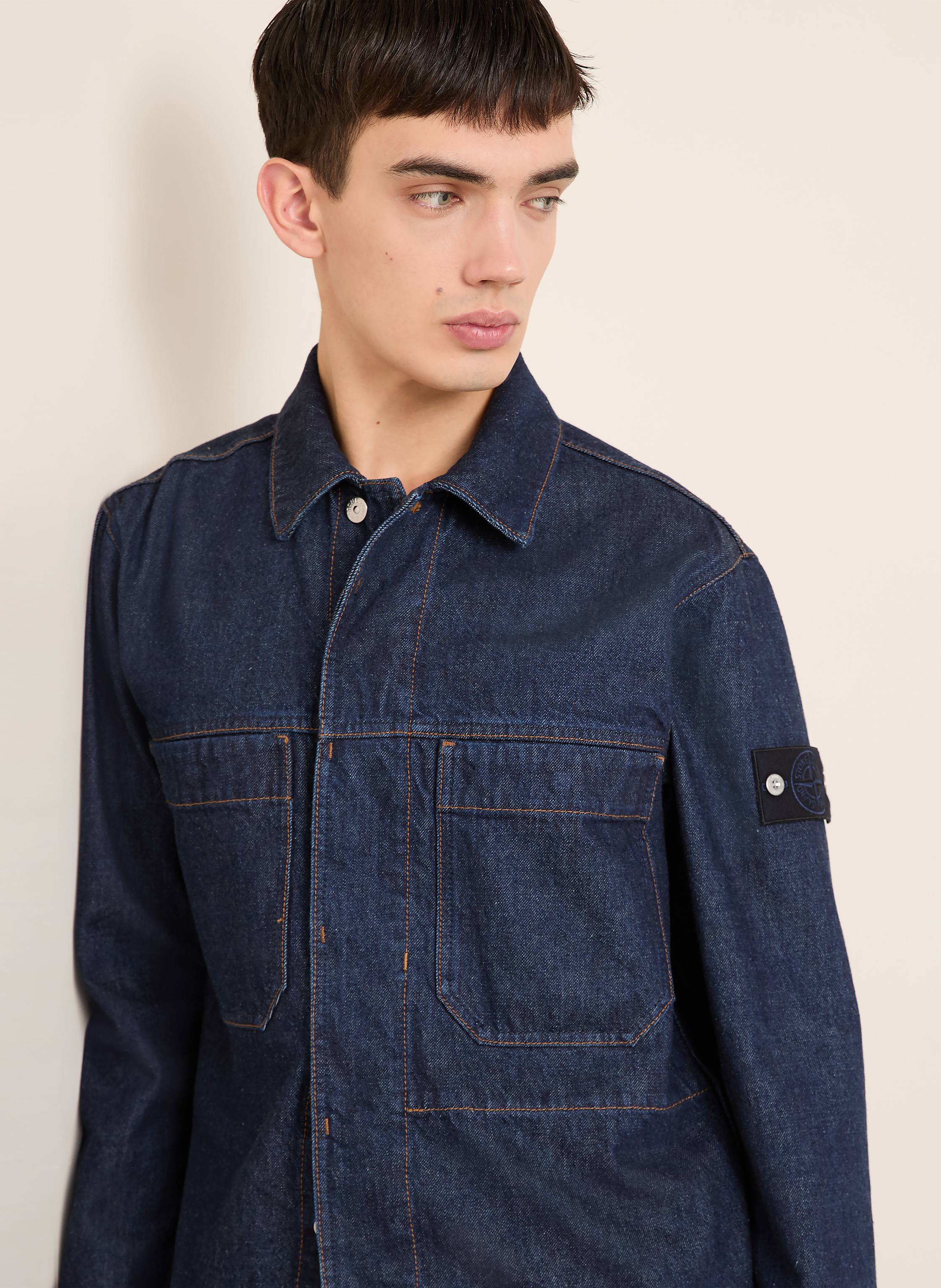 Thumbnail - Stone Island Jeansjacke Denim Project blau