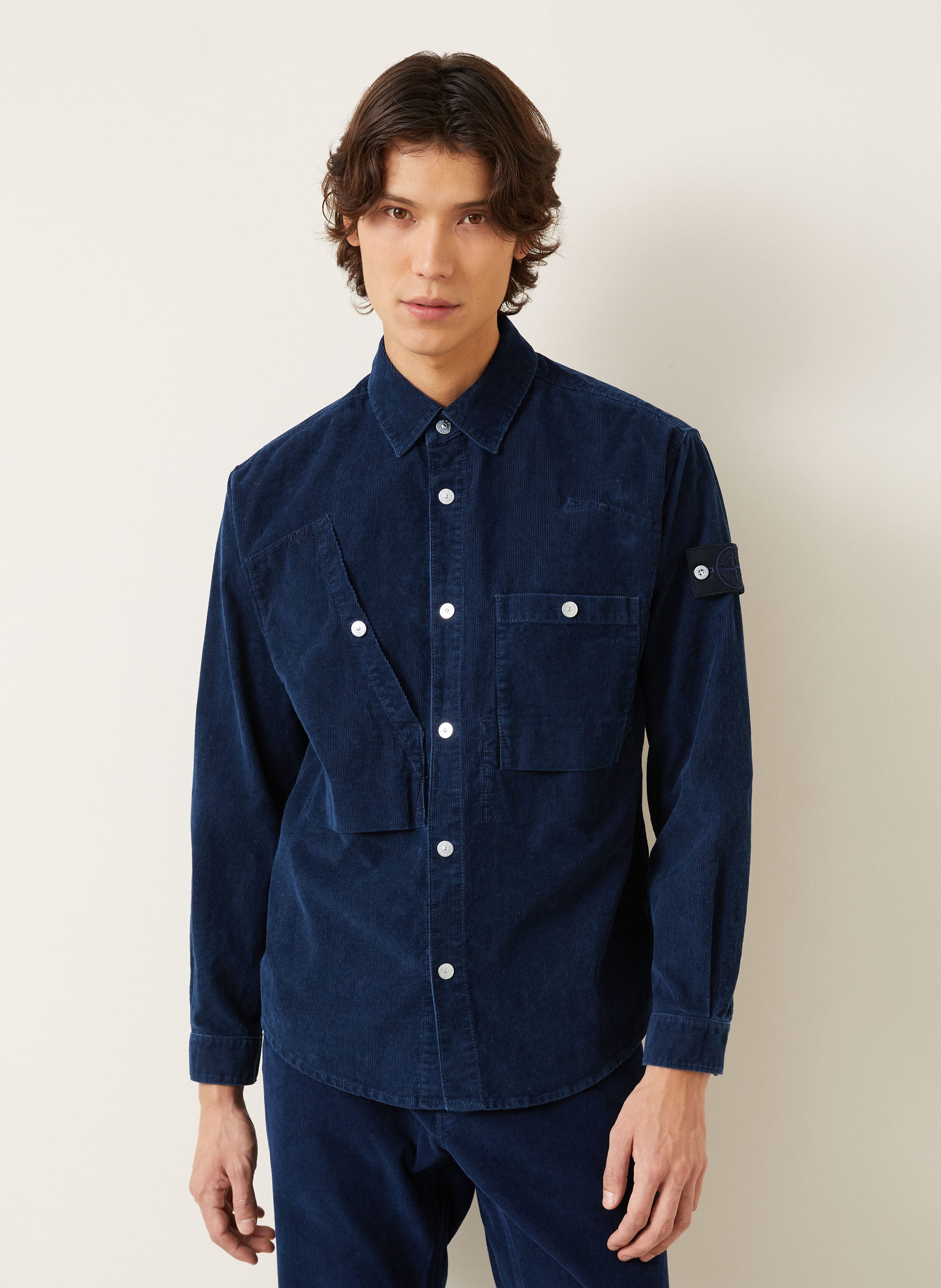 Thumbnail - Stone Island Cord-Overjacket Denim Project blau