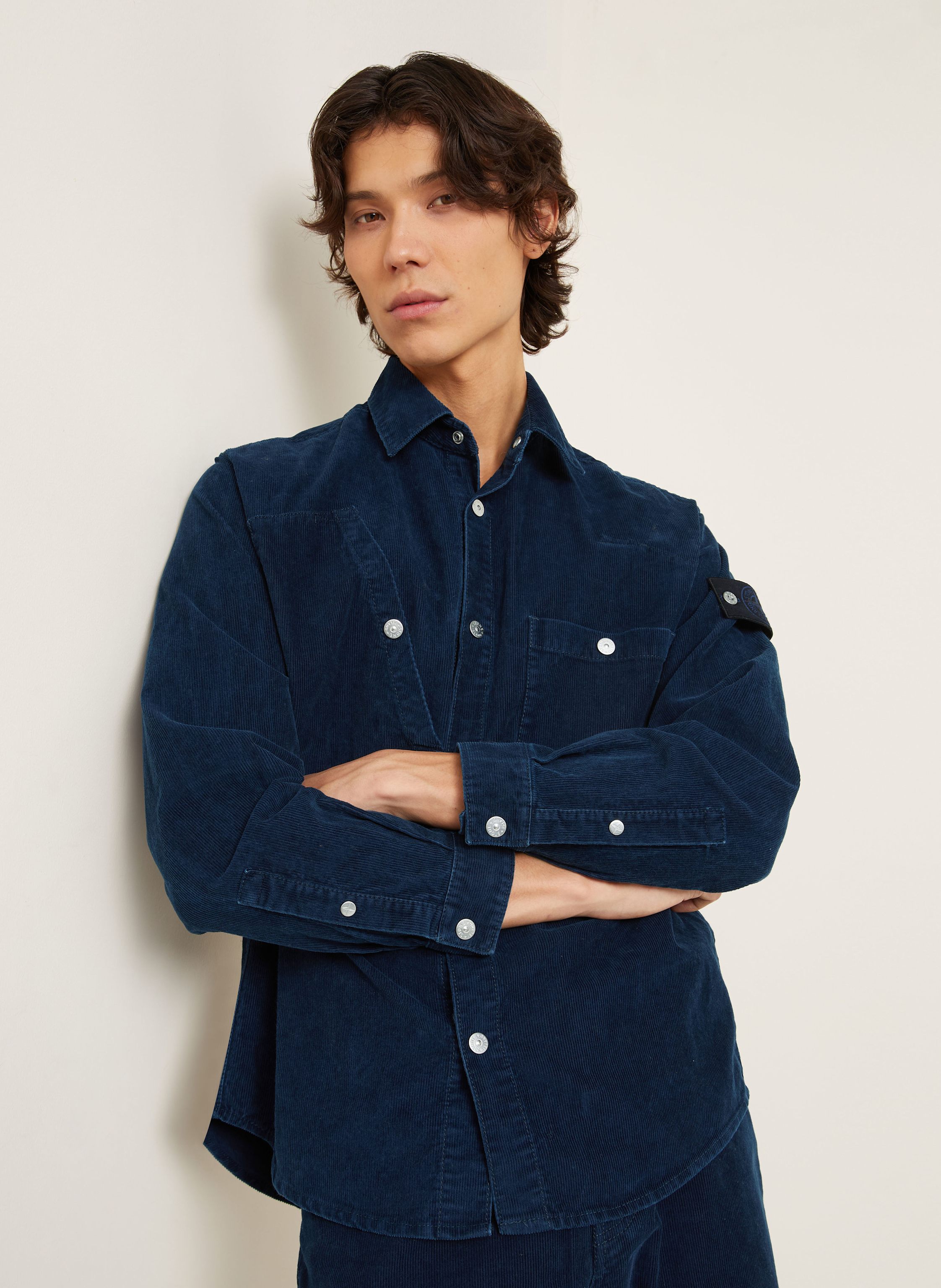 Thumbnail - Stone Island Cord-Overjacket Denim Project blau