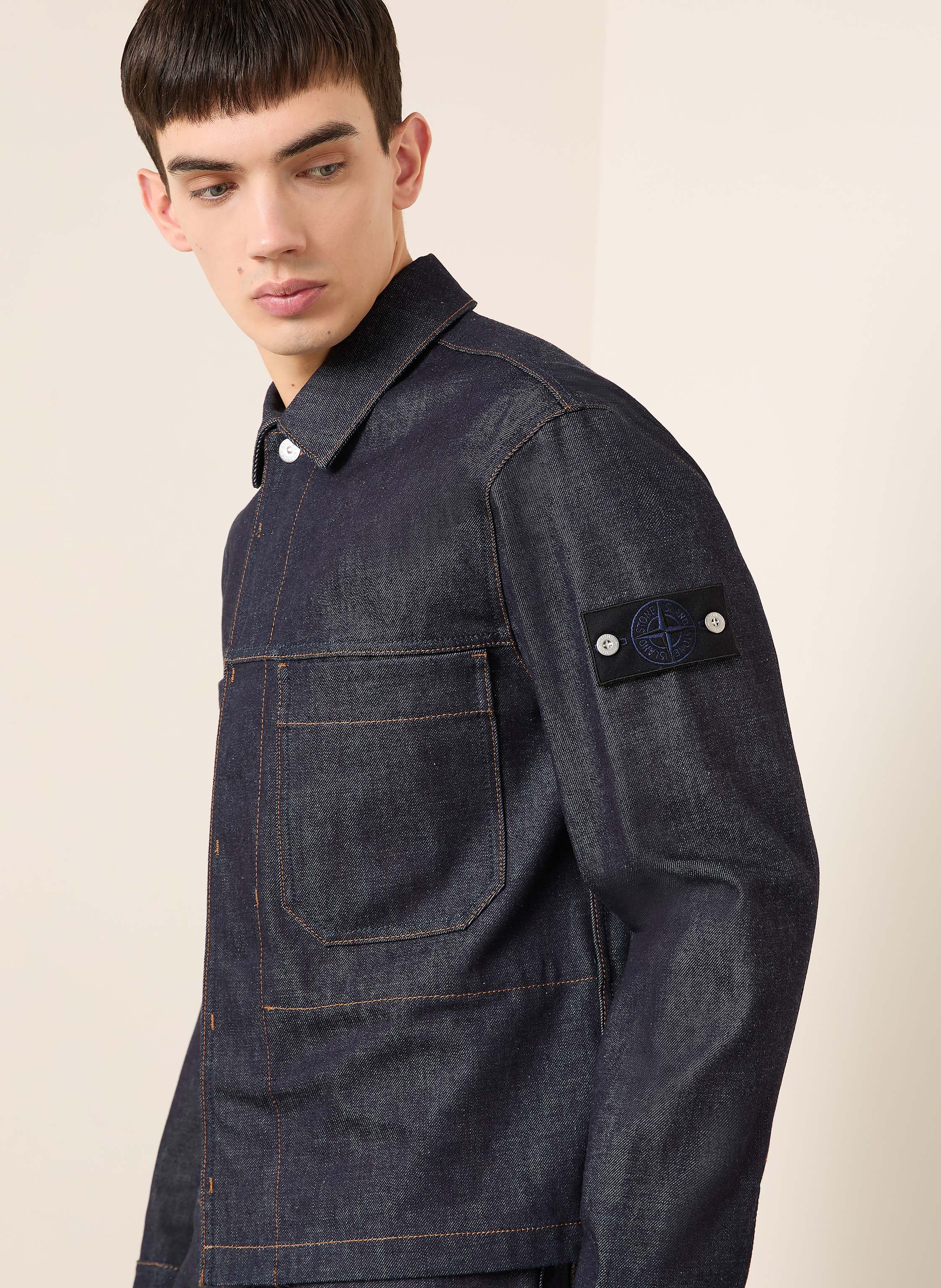 Thumbnail - Stone Island Jeansjacke Denim Project blau