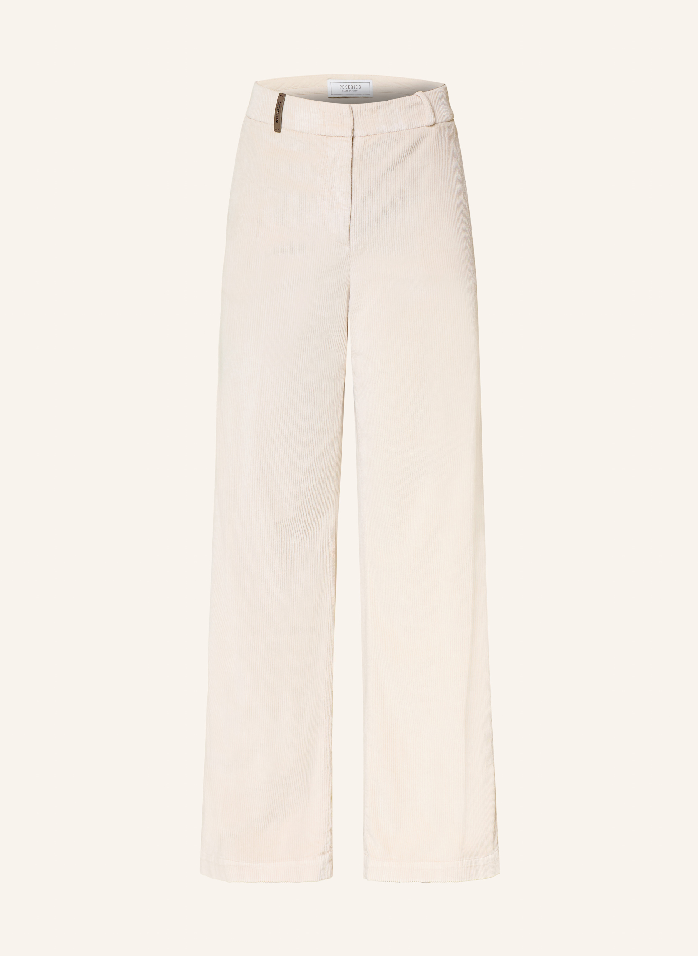 Peserico Marlenehose Aus Cord beige