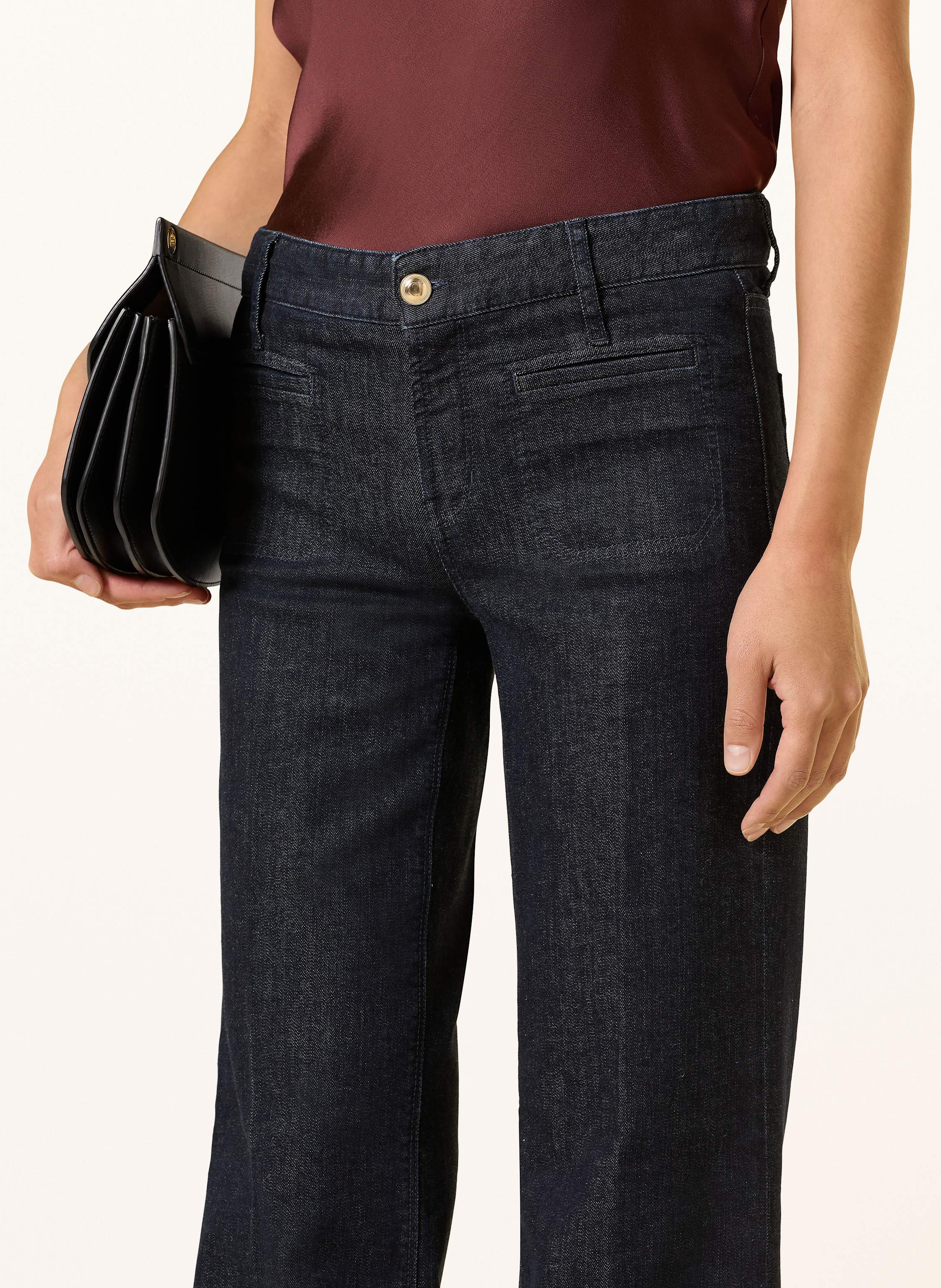 Thumbnail - Cambio Flared Jeans Tess blau