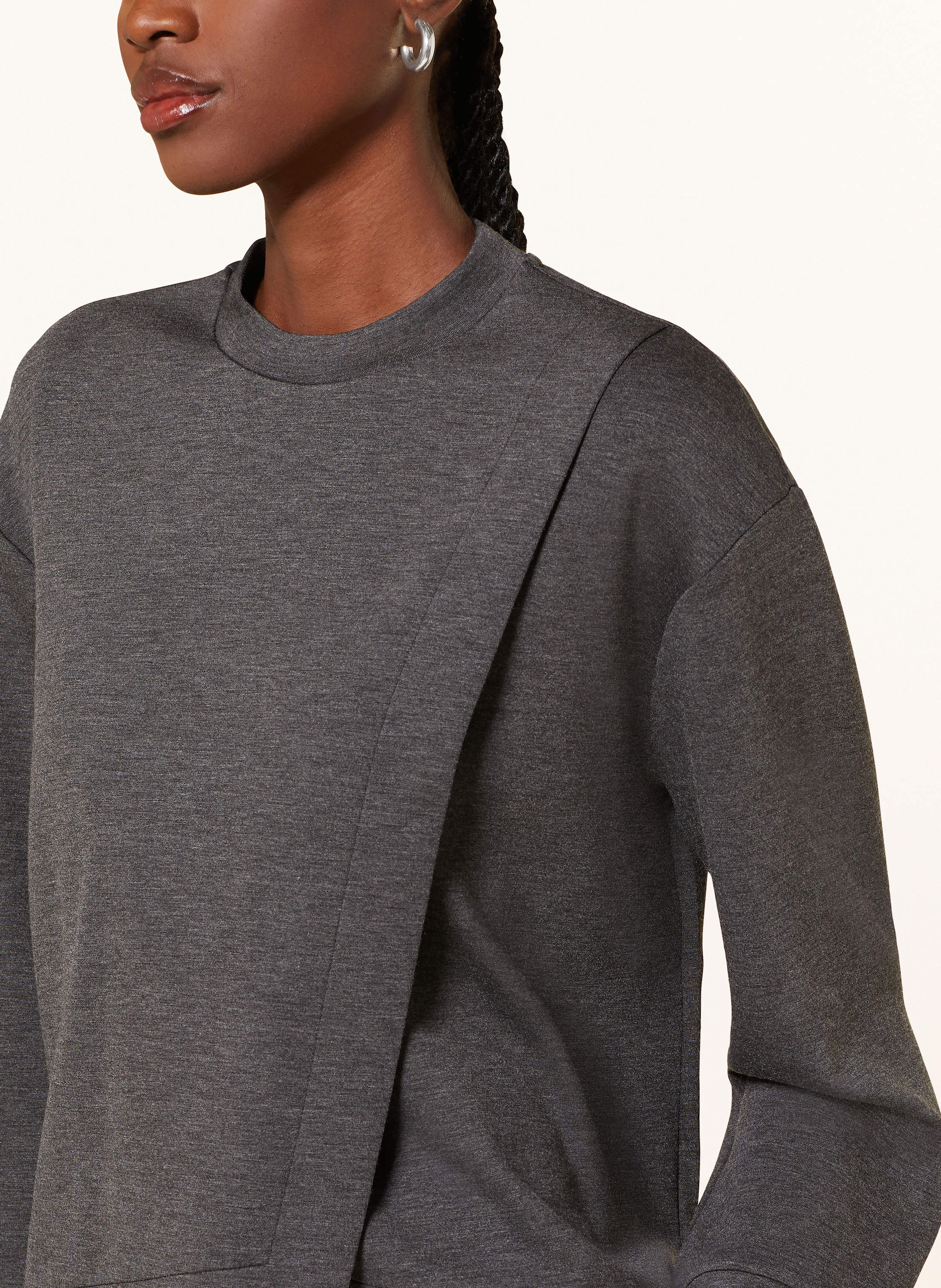 Thumbnail - Inwear Sweatshirt Gidaiw In Wickeloptik grau