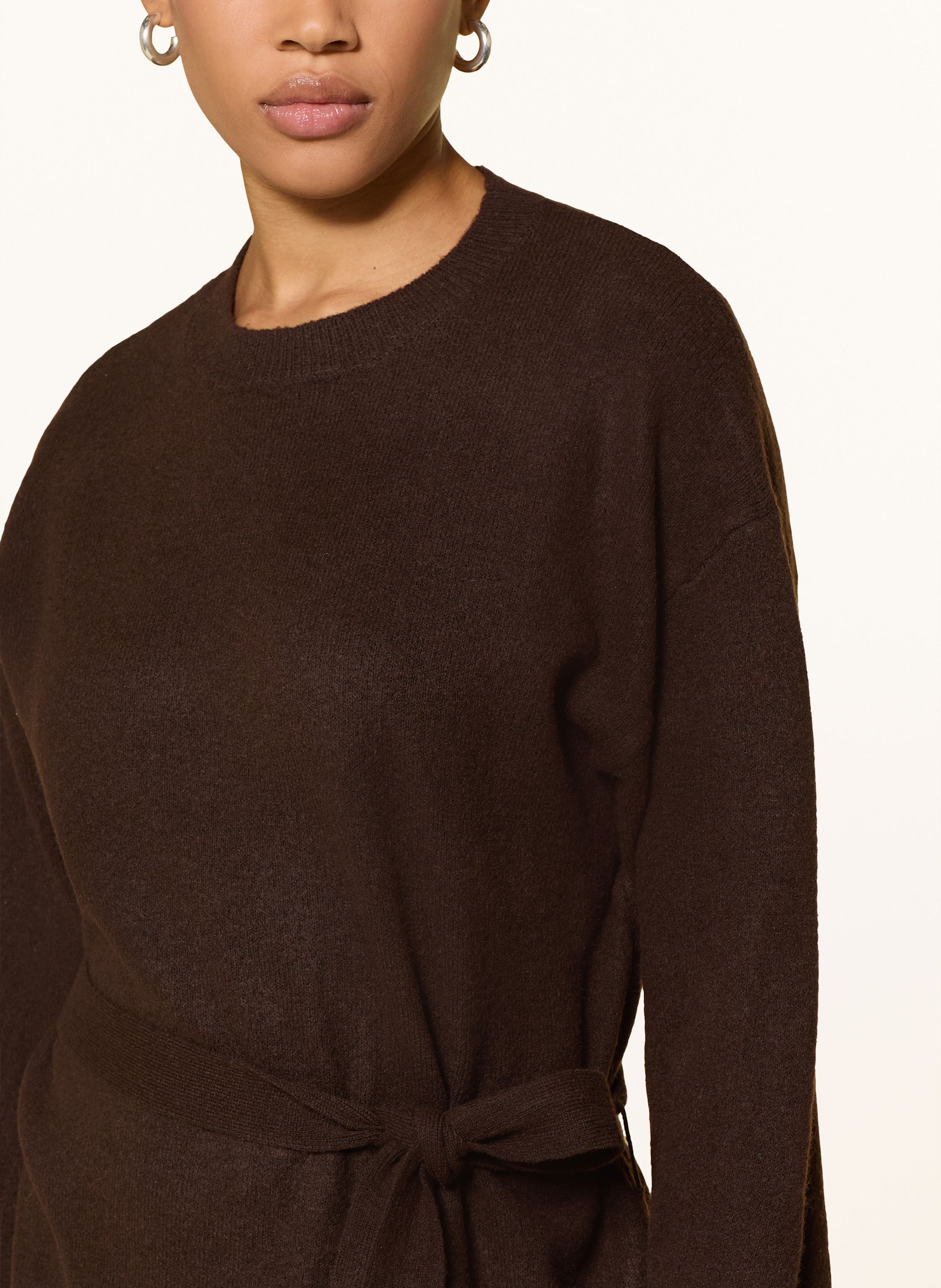 Thumbnail - Ichi Strickkleid Ihdasila braun