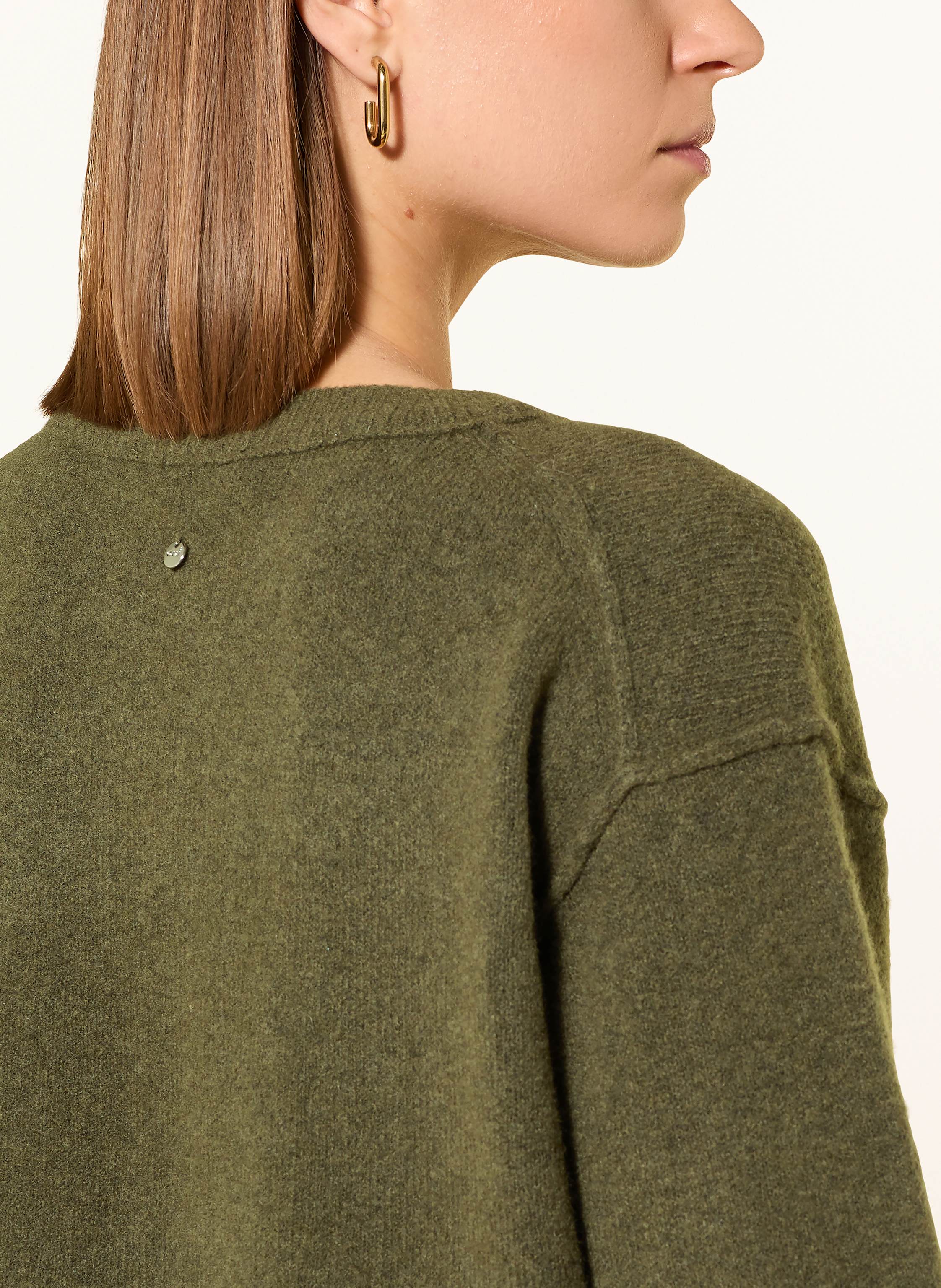 Thumbnail - Oui Pullover Mit 3/4-Arm gruen