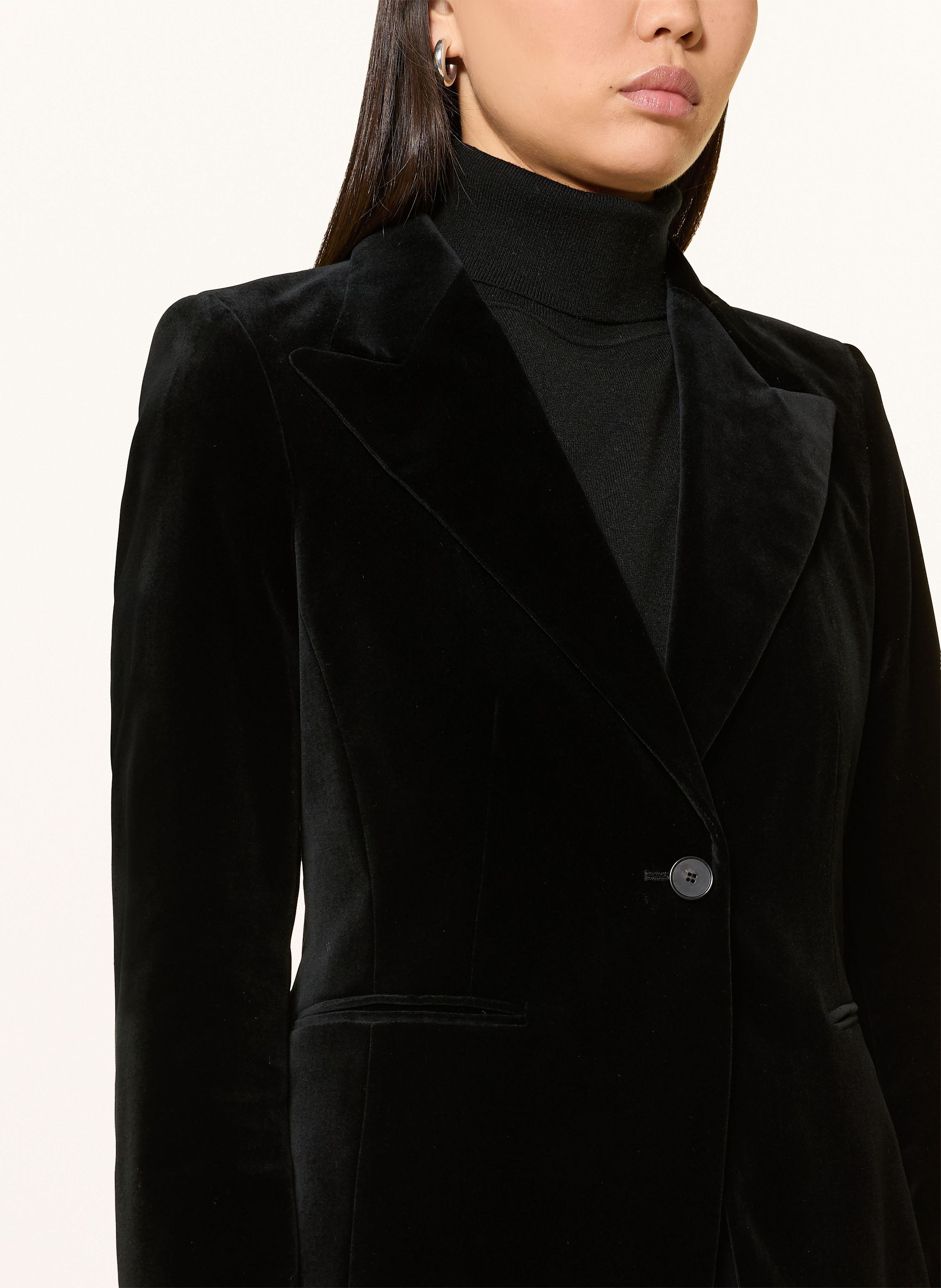 Thumbnail - Windsor. Samtblazer schwarz