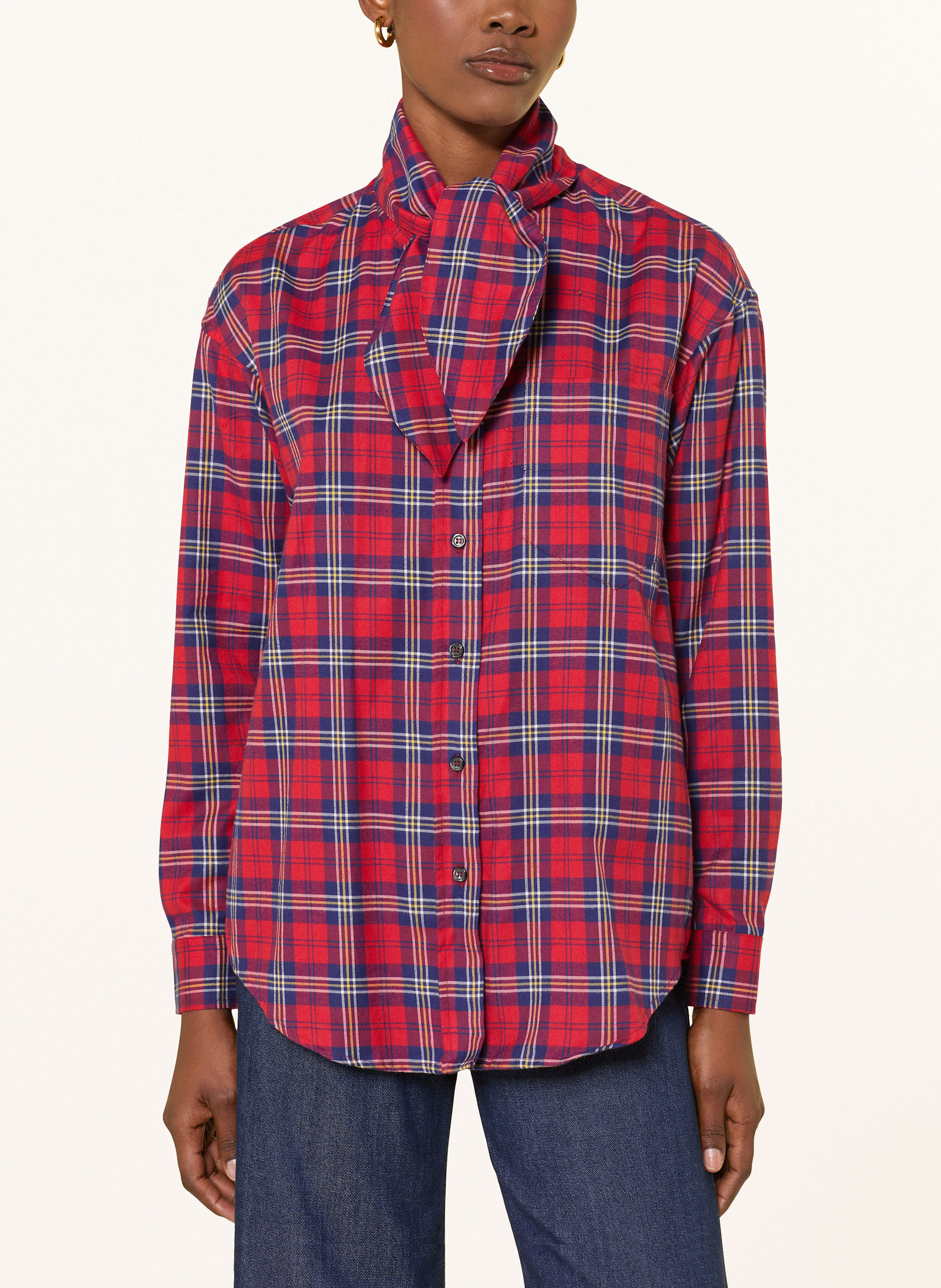 Thumbnail - Lilienfels Flanellbluse rot