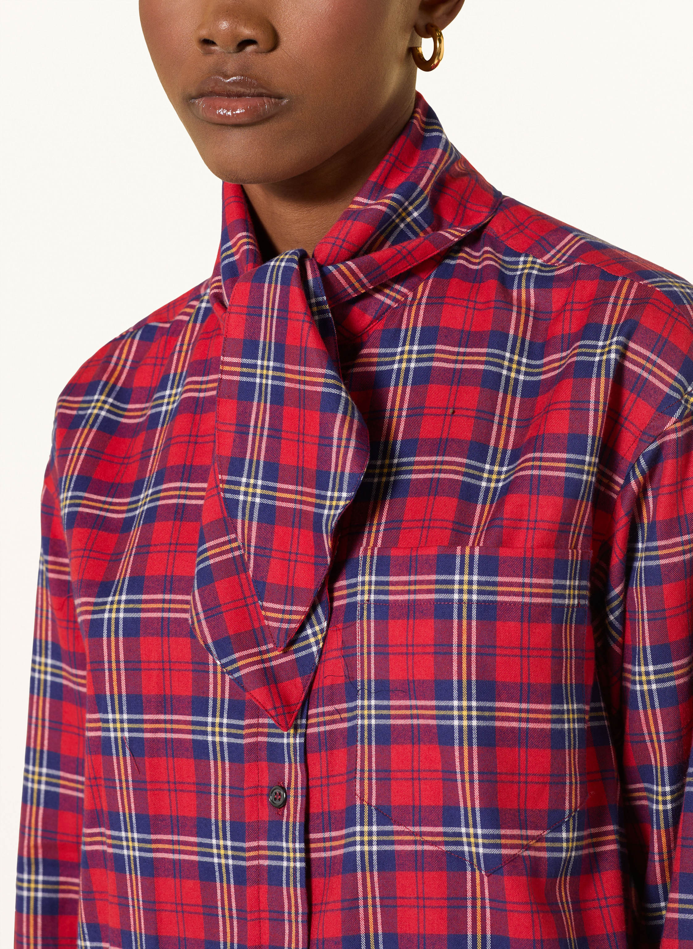 Thumbnail - Lilienfels Flanellbluse rot