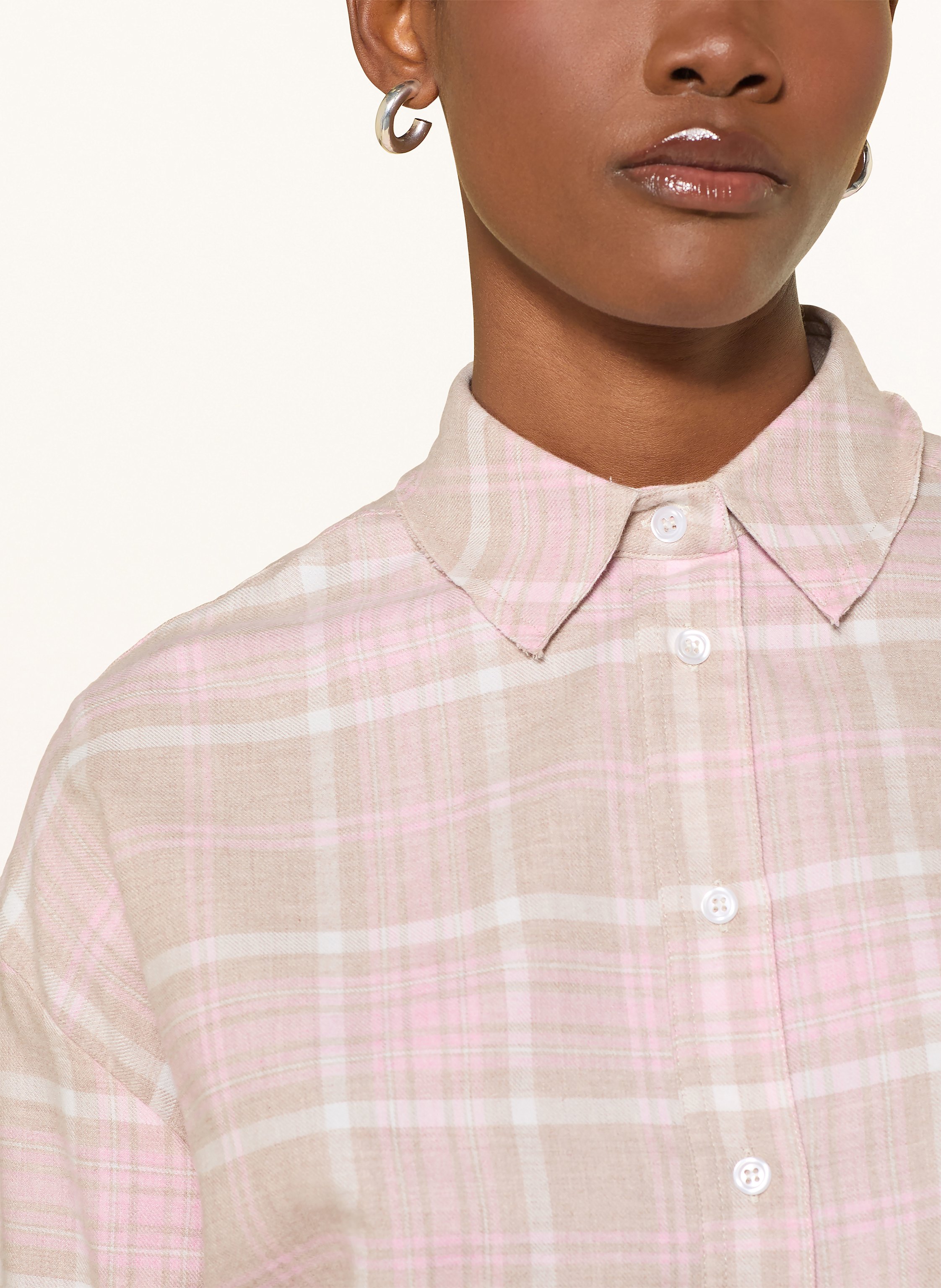 Thumbnail - Lilienfels Hemdbluse Aus Flanell rosa