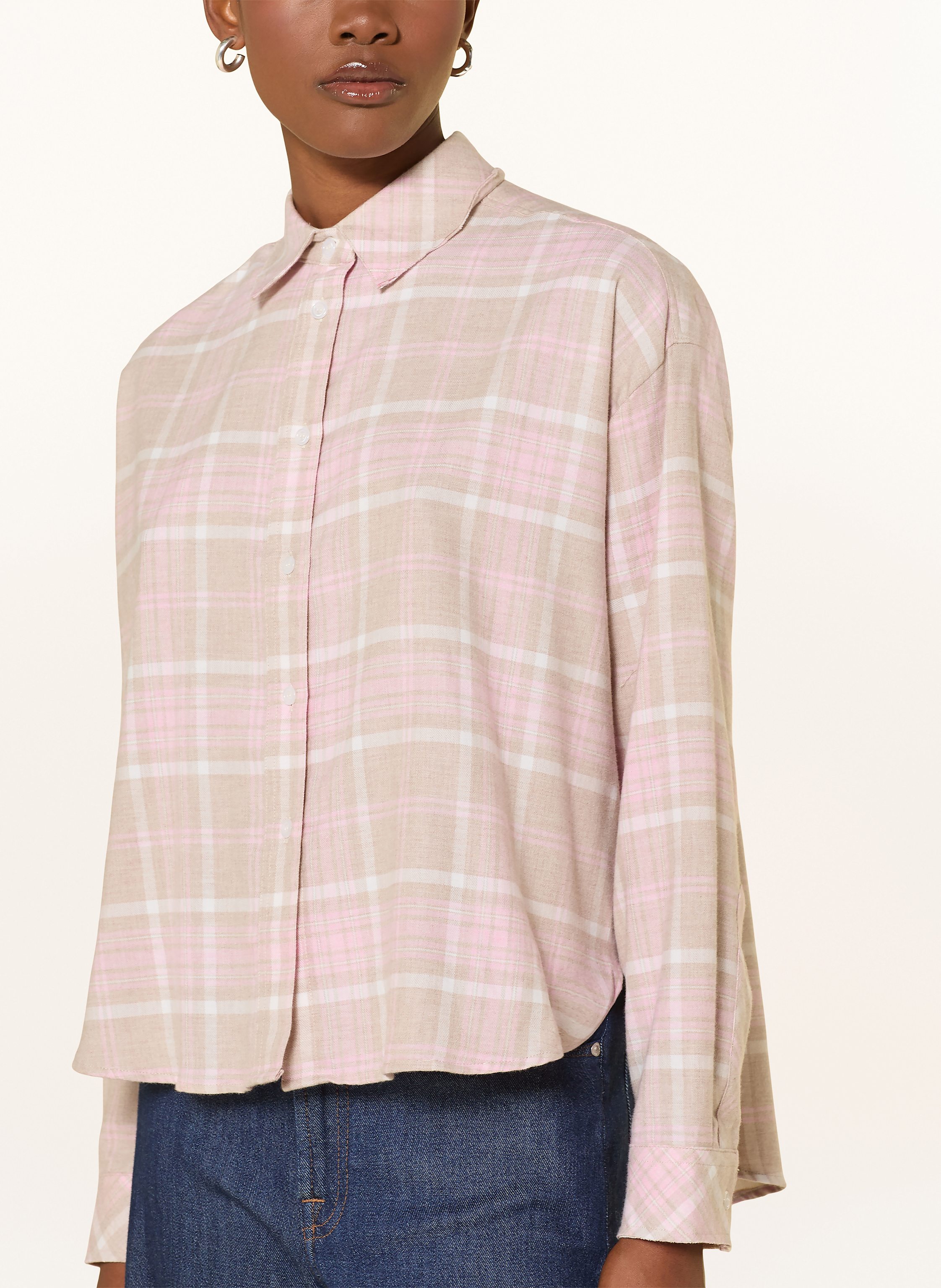 Thumbnail - Lilienfels Hemdbluse Aus Flanell rosa