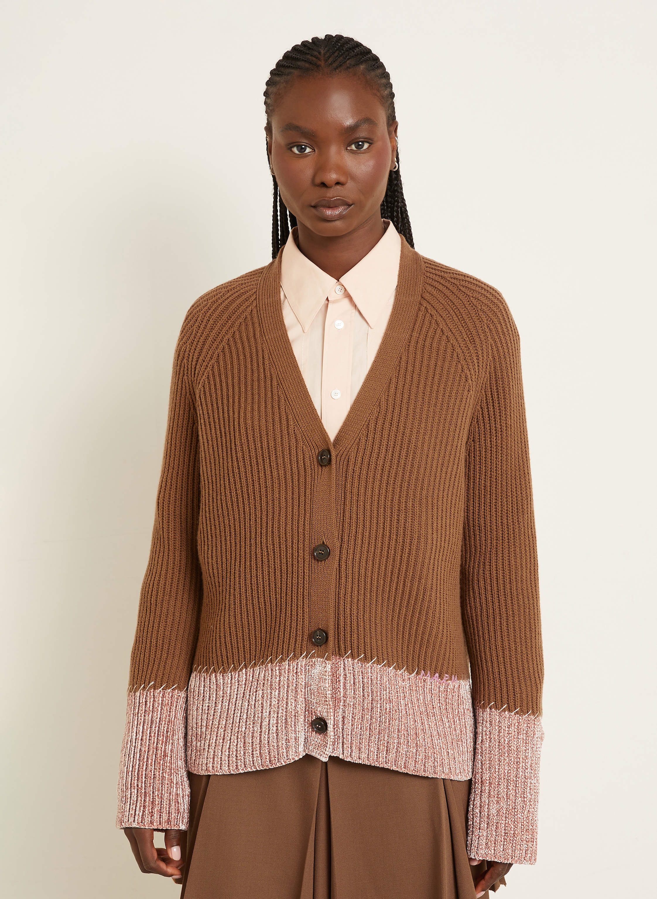 Thumbnail - Marni Strickjacke braun