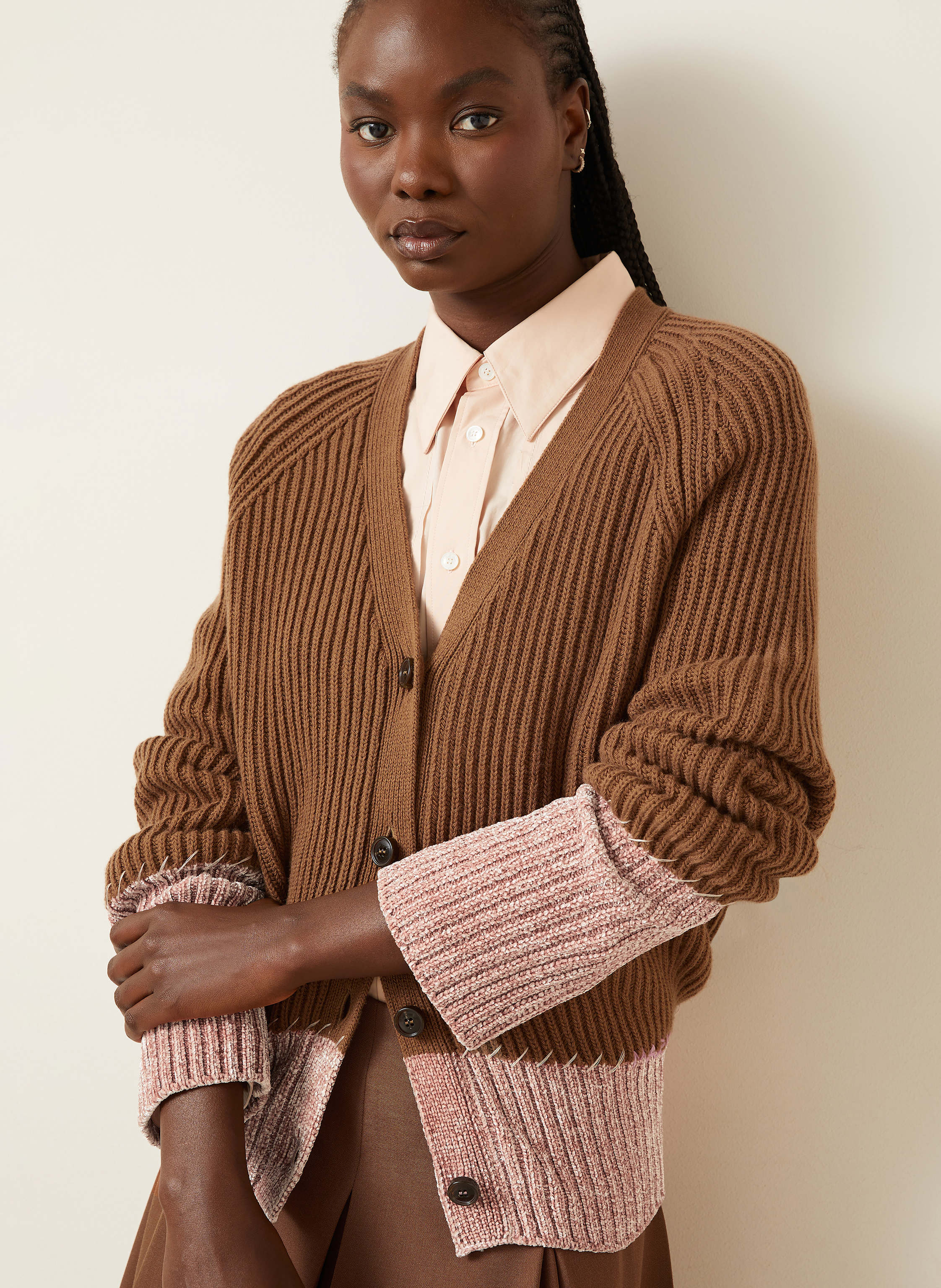 Thumbnail - Marni Strickjacke braun