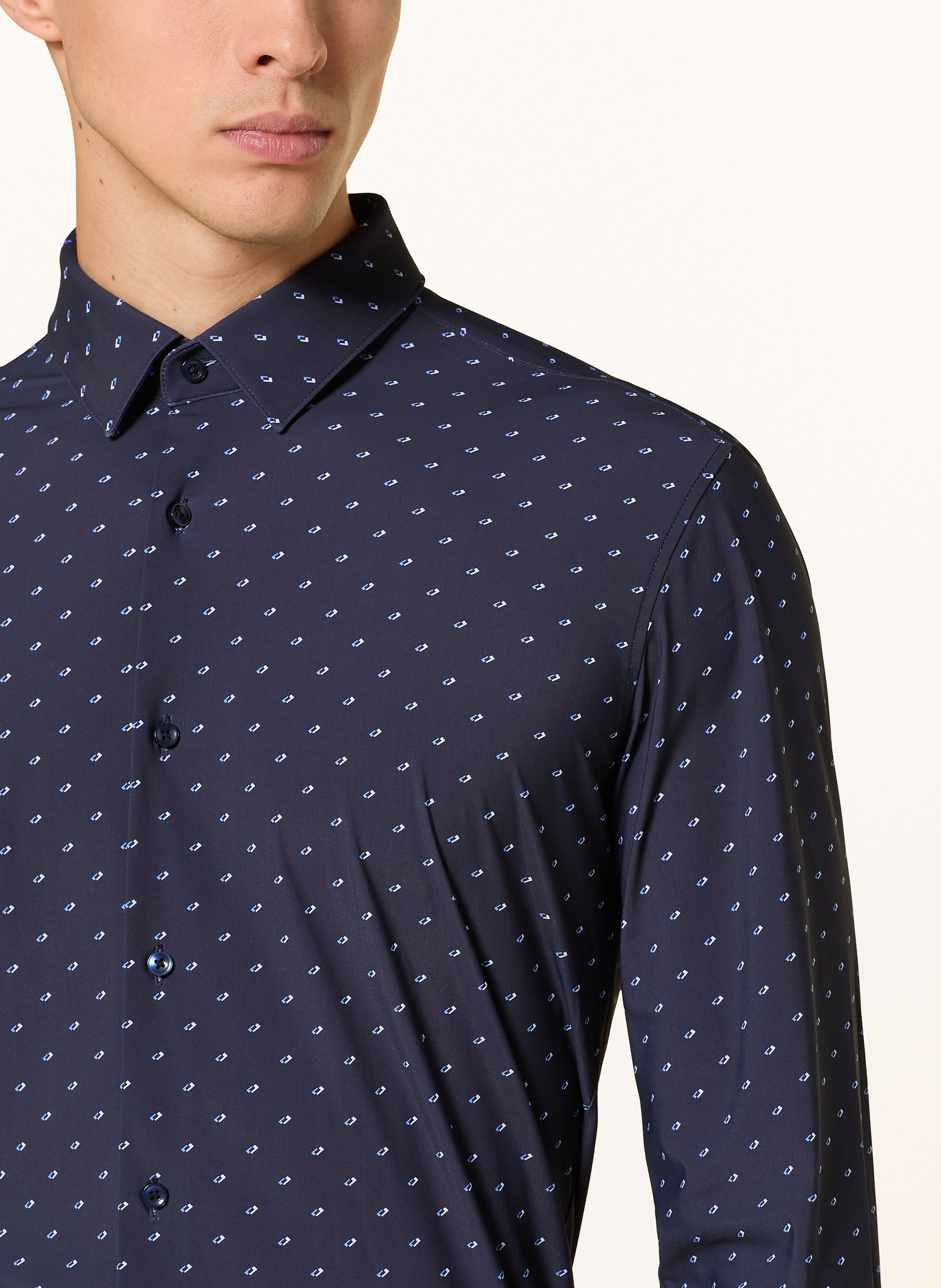 Thumbnail - Boss Hemd Hank Performance Slim Fit blau