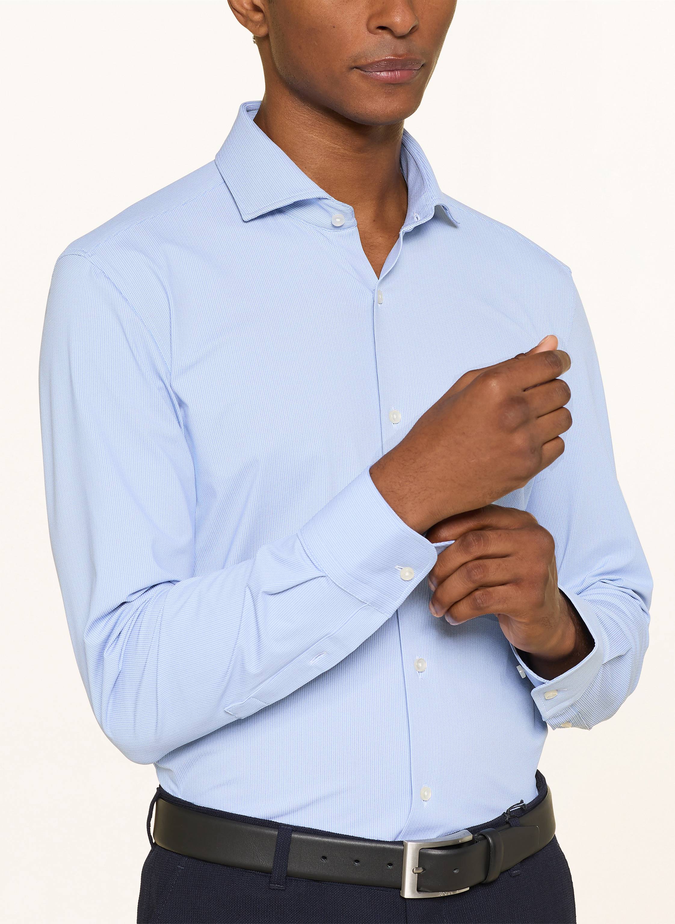 Thumbnail - Boss Hemd Hank Spread Slim Fit blau