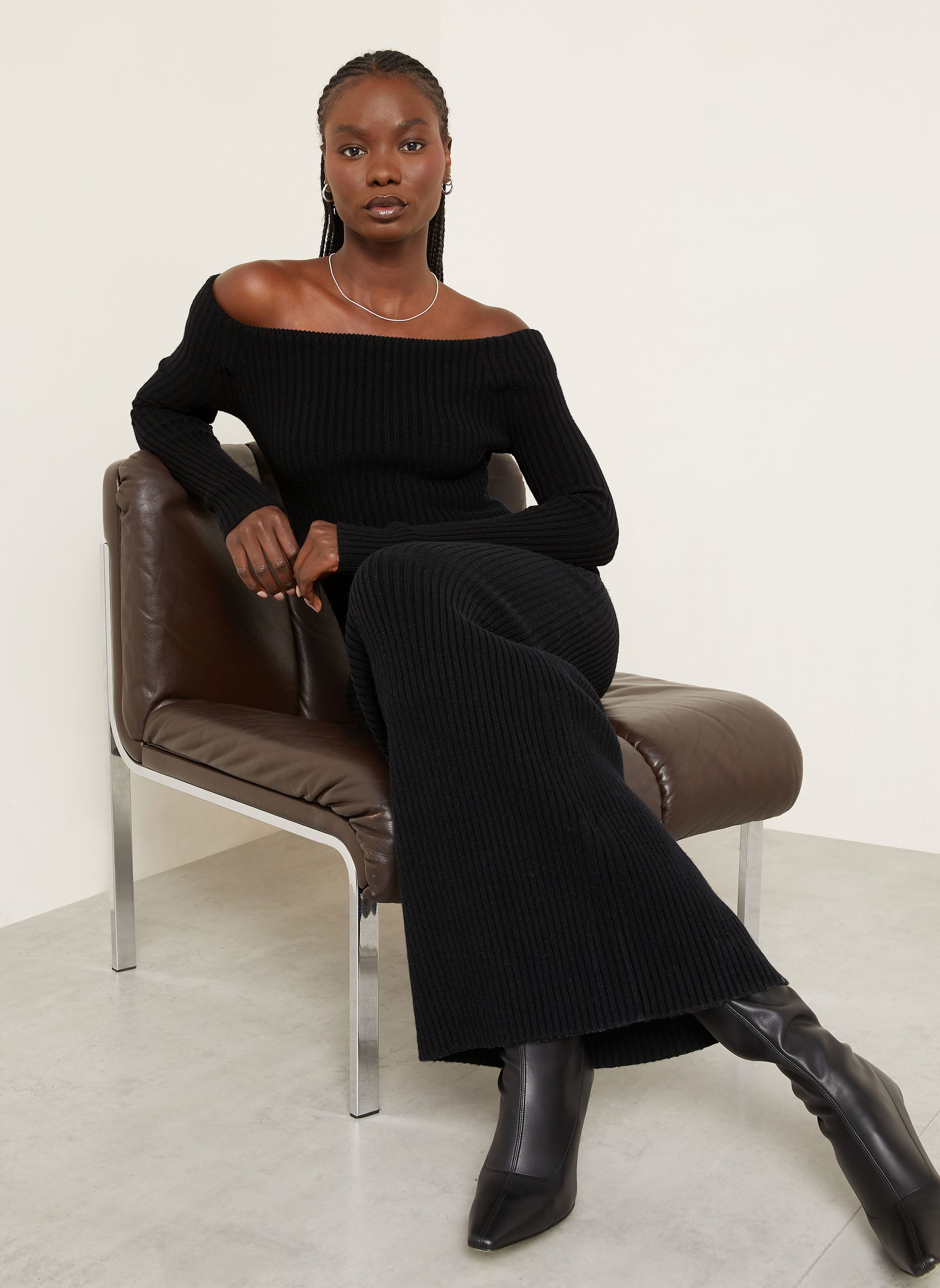 Thumbnail - Max Mara Strickkleid Arnes schwarz