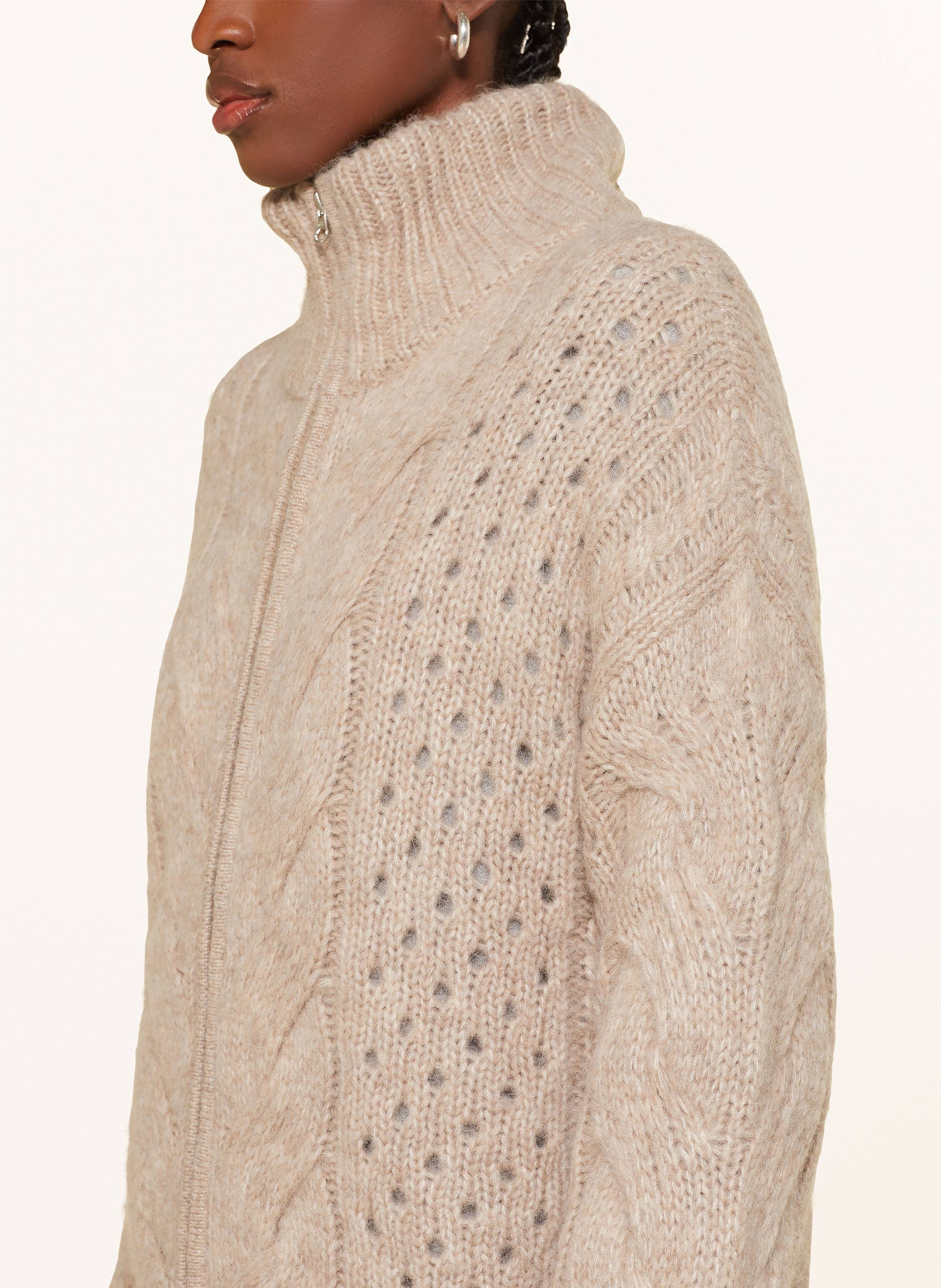 Thumbnail - Mrs & Hugs Strickjacke Mit Alpaka weiss