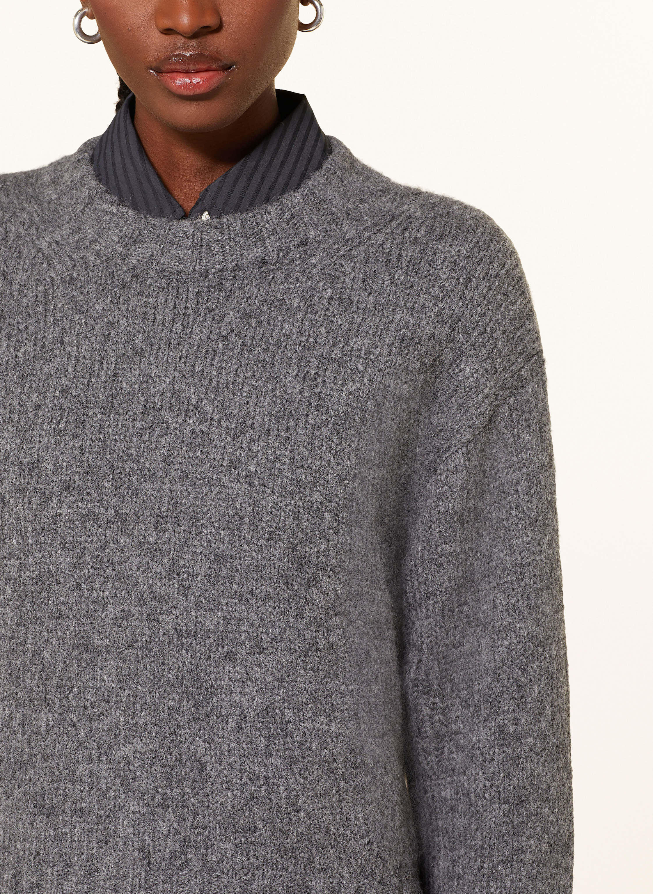 Thumbnail - Mrs & Hugs Pullover Aus Alpaka grau