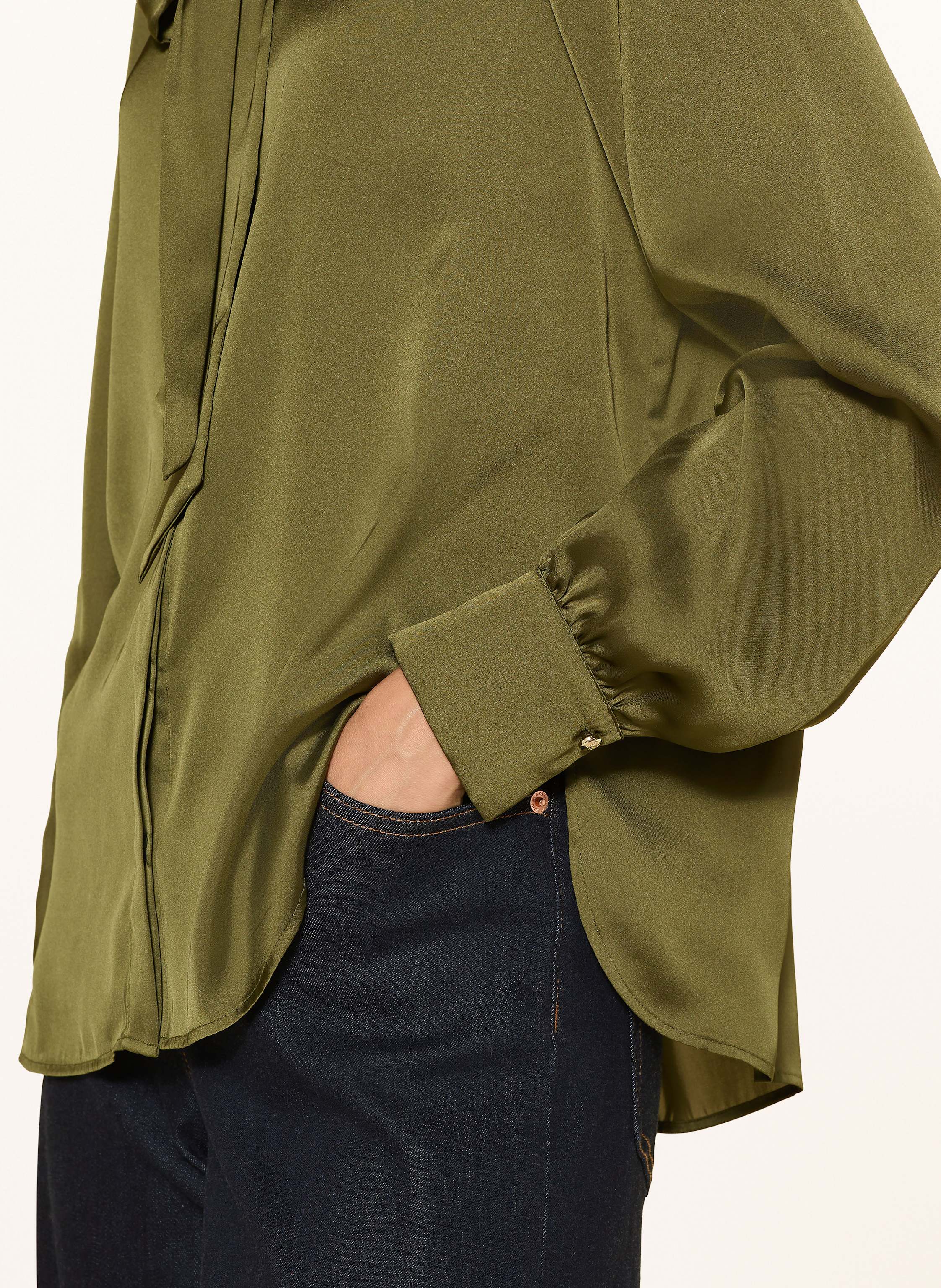 Thumbnail - Joop! Schluppenbluse Aus Satin gruen