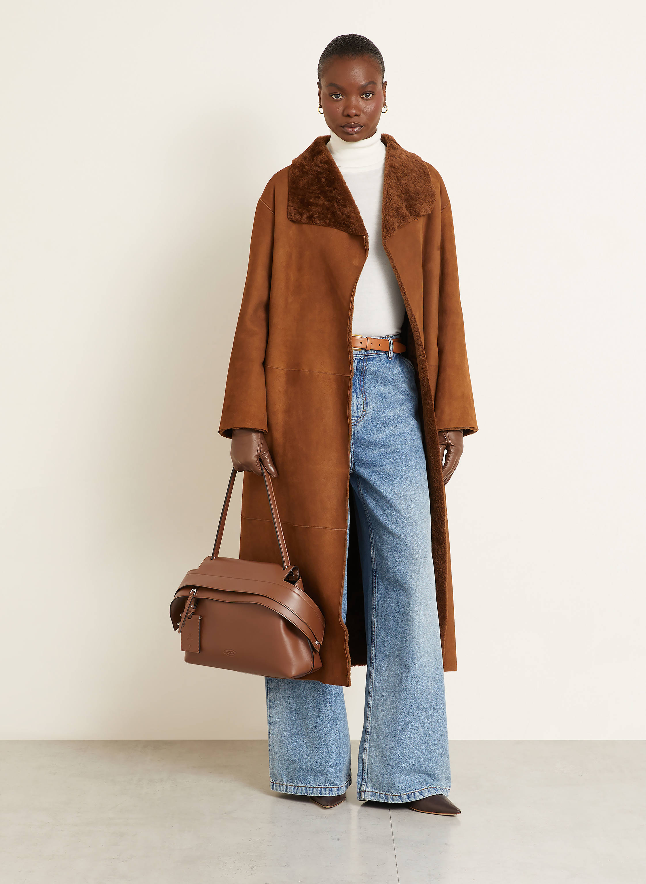 Thumbnail - Tod's Handtasche Wave braun