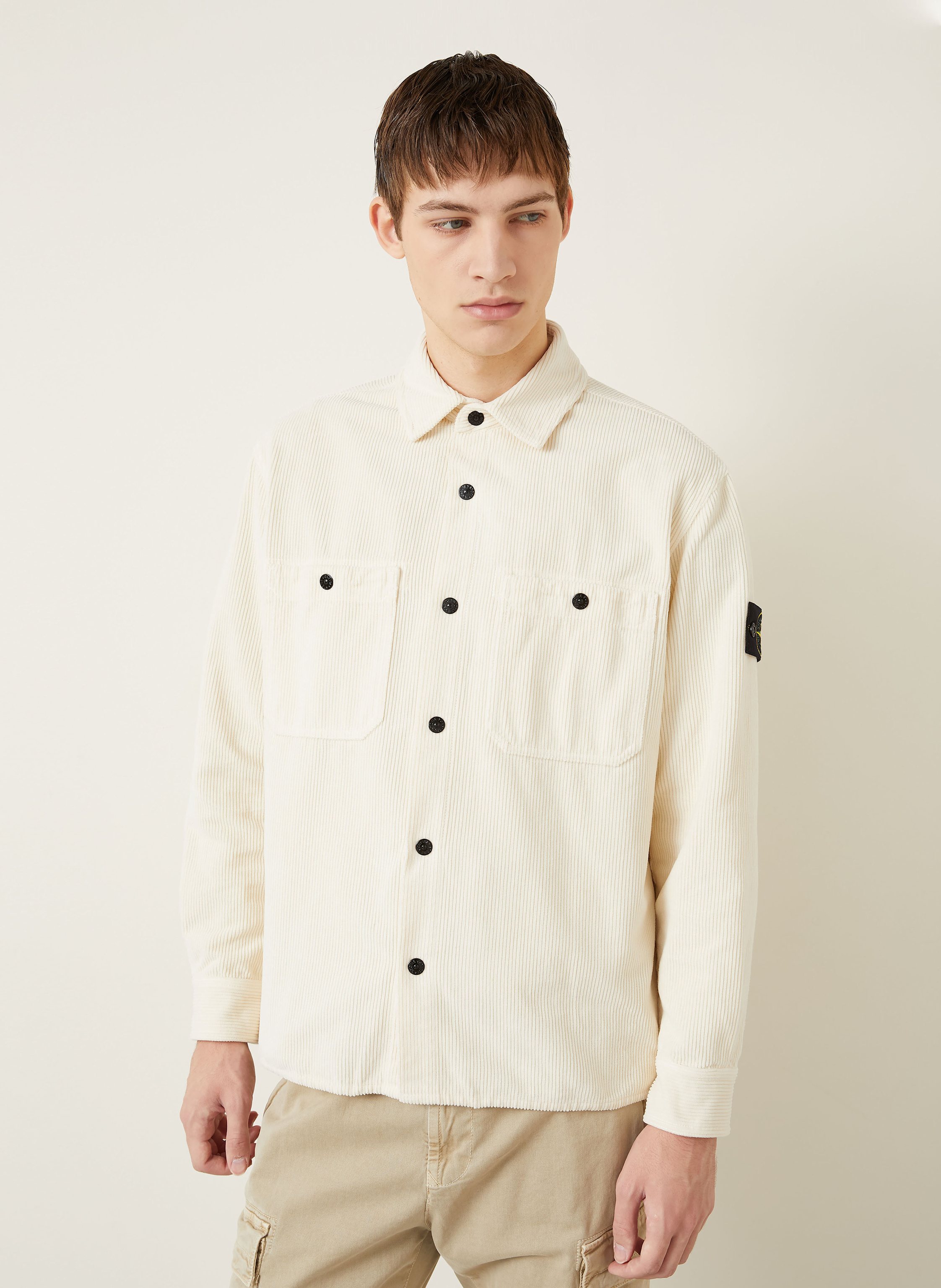 Thumbnail - Stone Island Cord-Overjacket beige