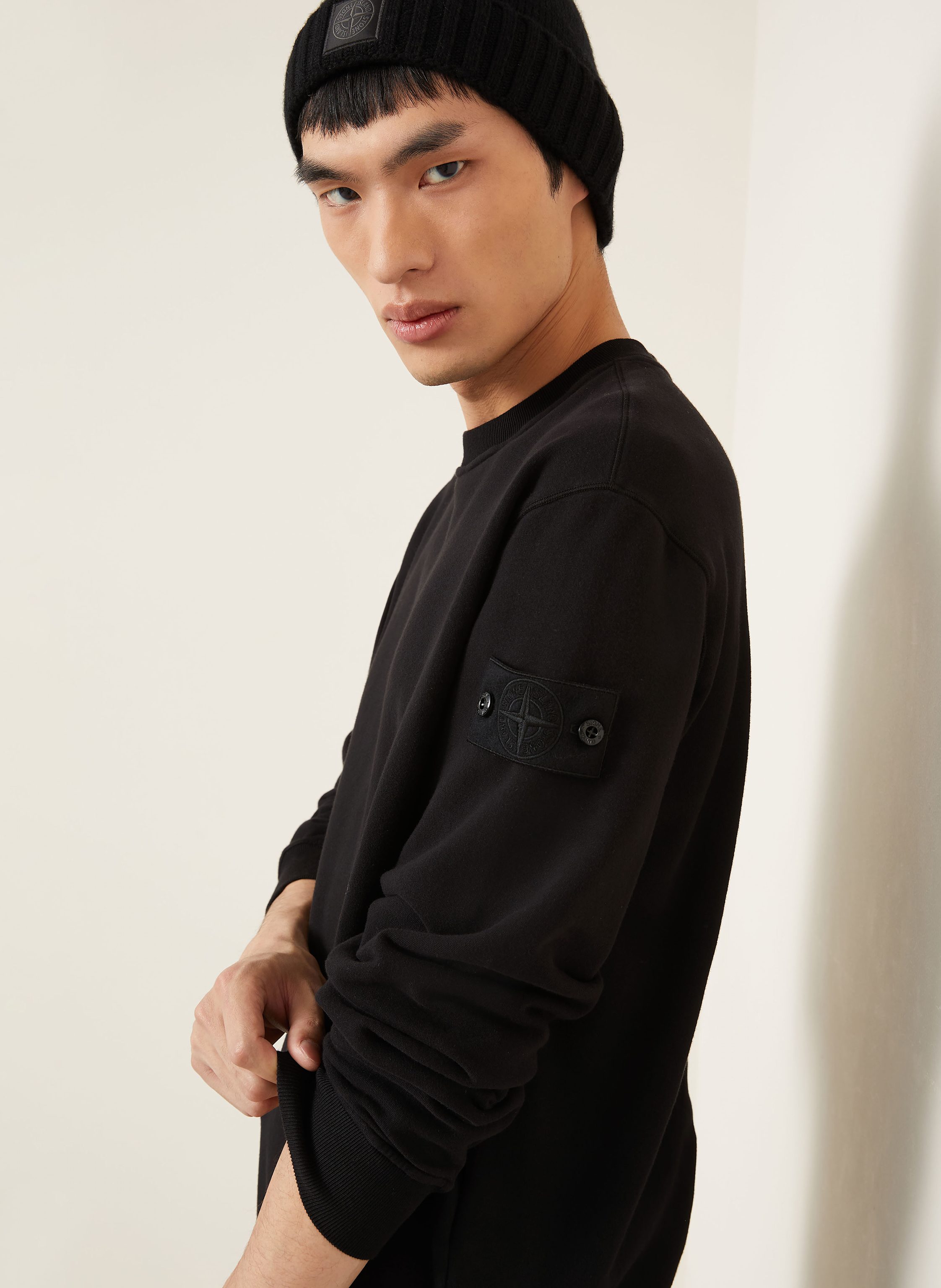 Thumbnail - Stone Island Sweatshirt Ghost schwarz