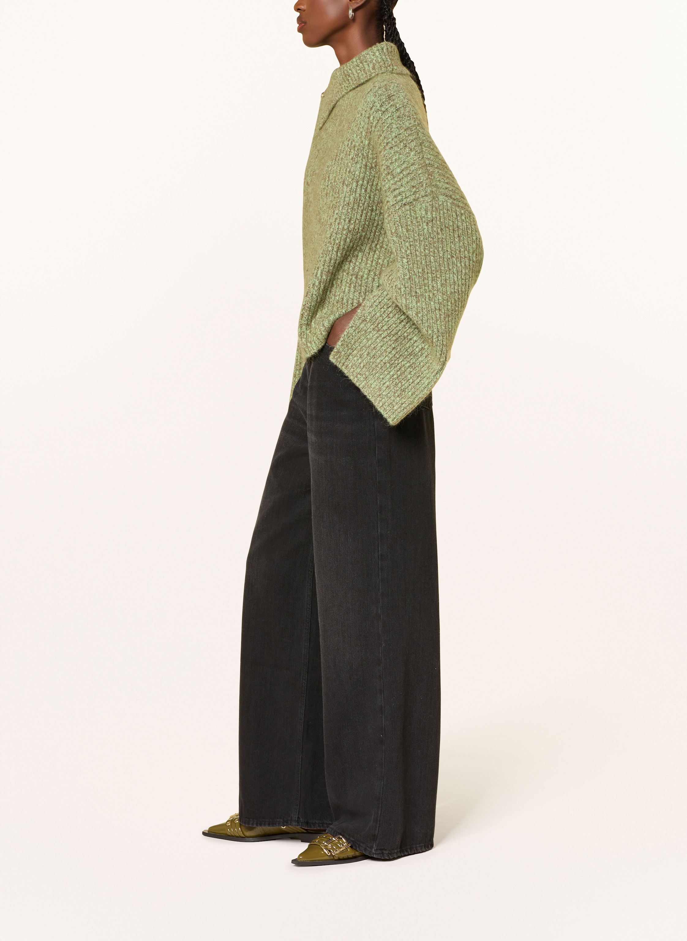 Thumbnail - Ganni Wide Leg Jeans schwarz