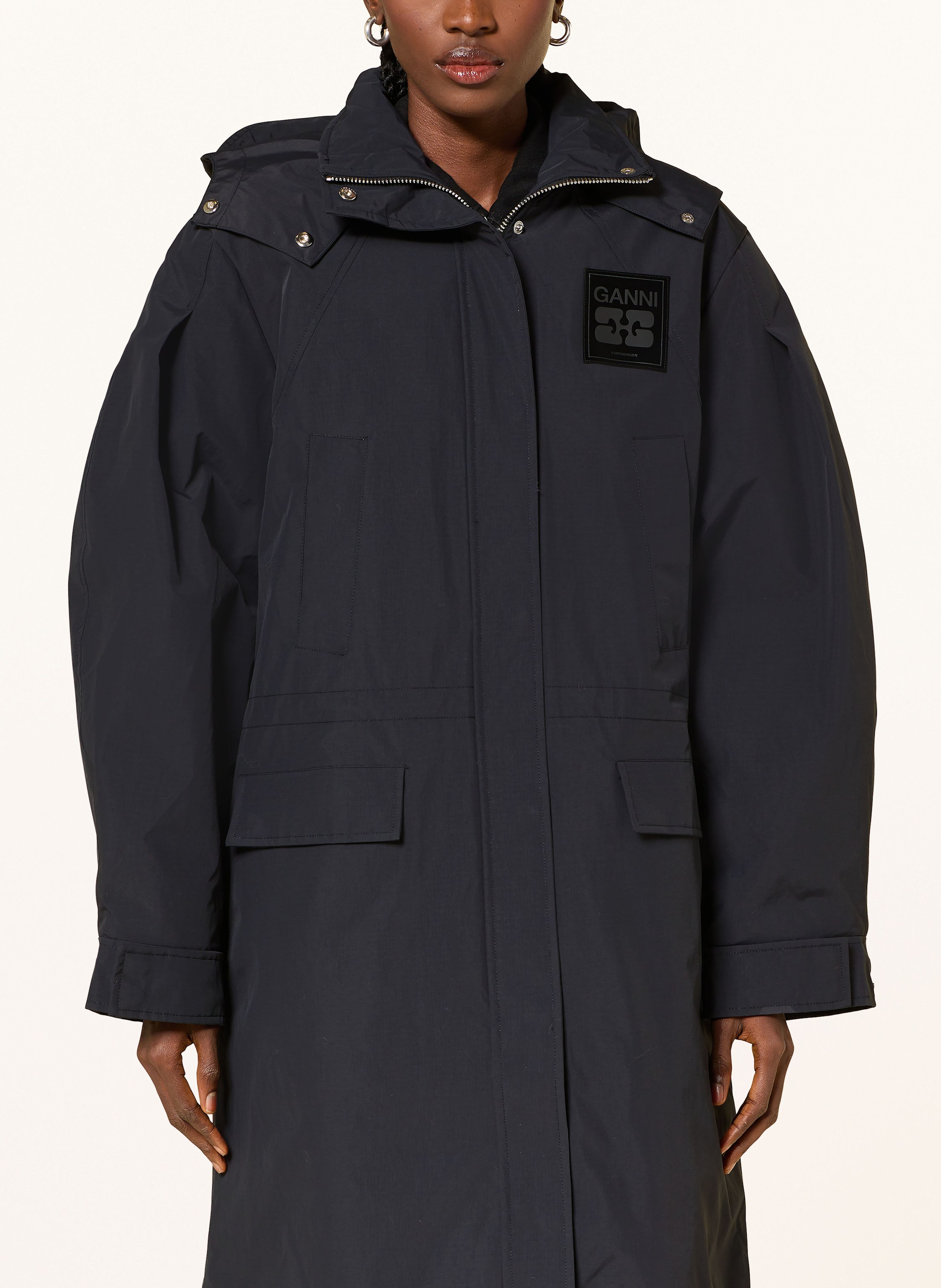 Thumbnail - Ganni Parka grau