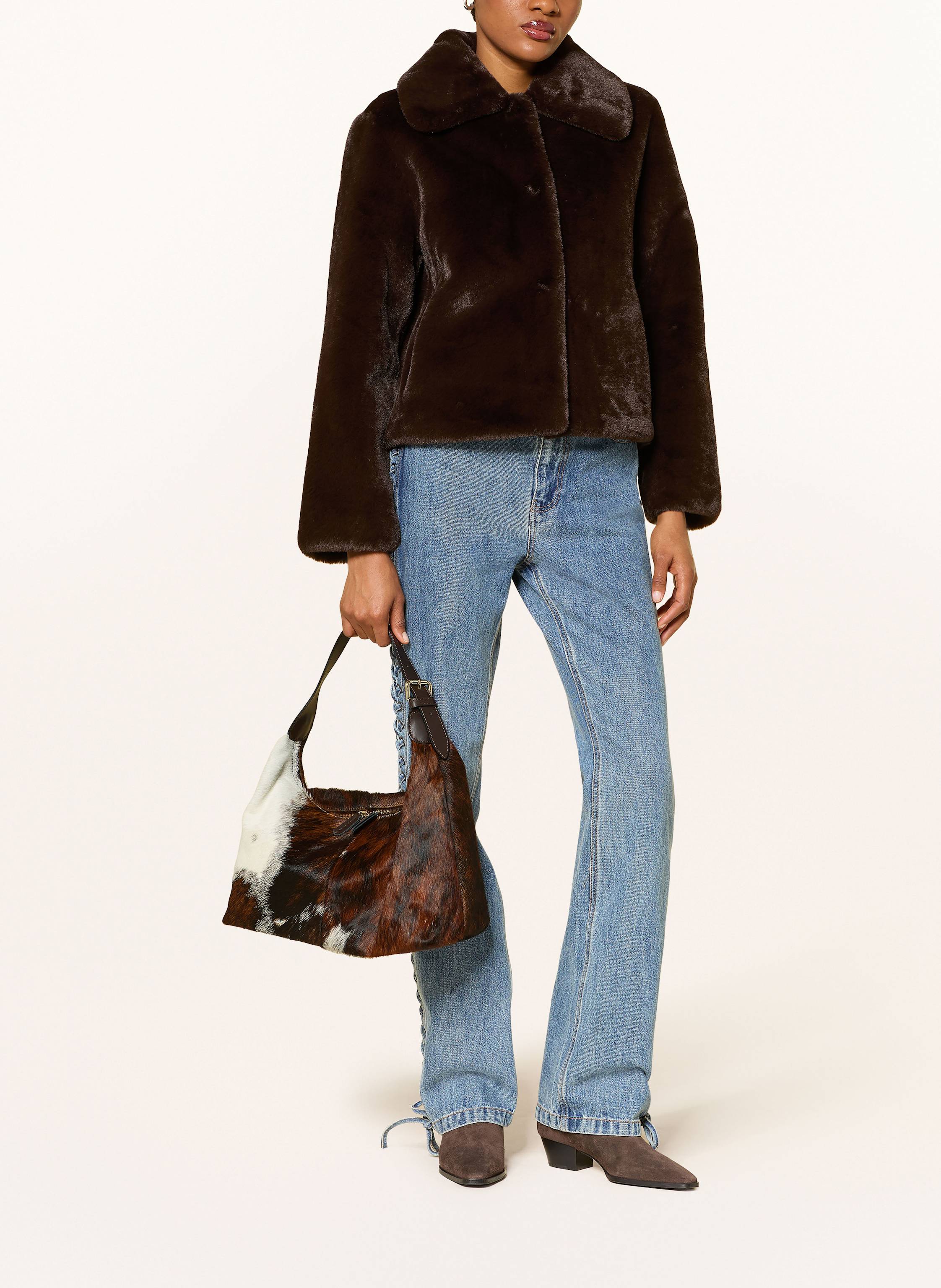 Thumbnail - Viamailbag Handtasche Ellen Cow braun