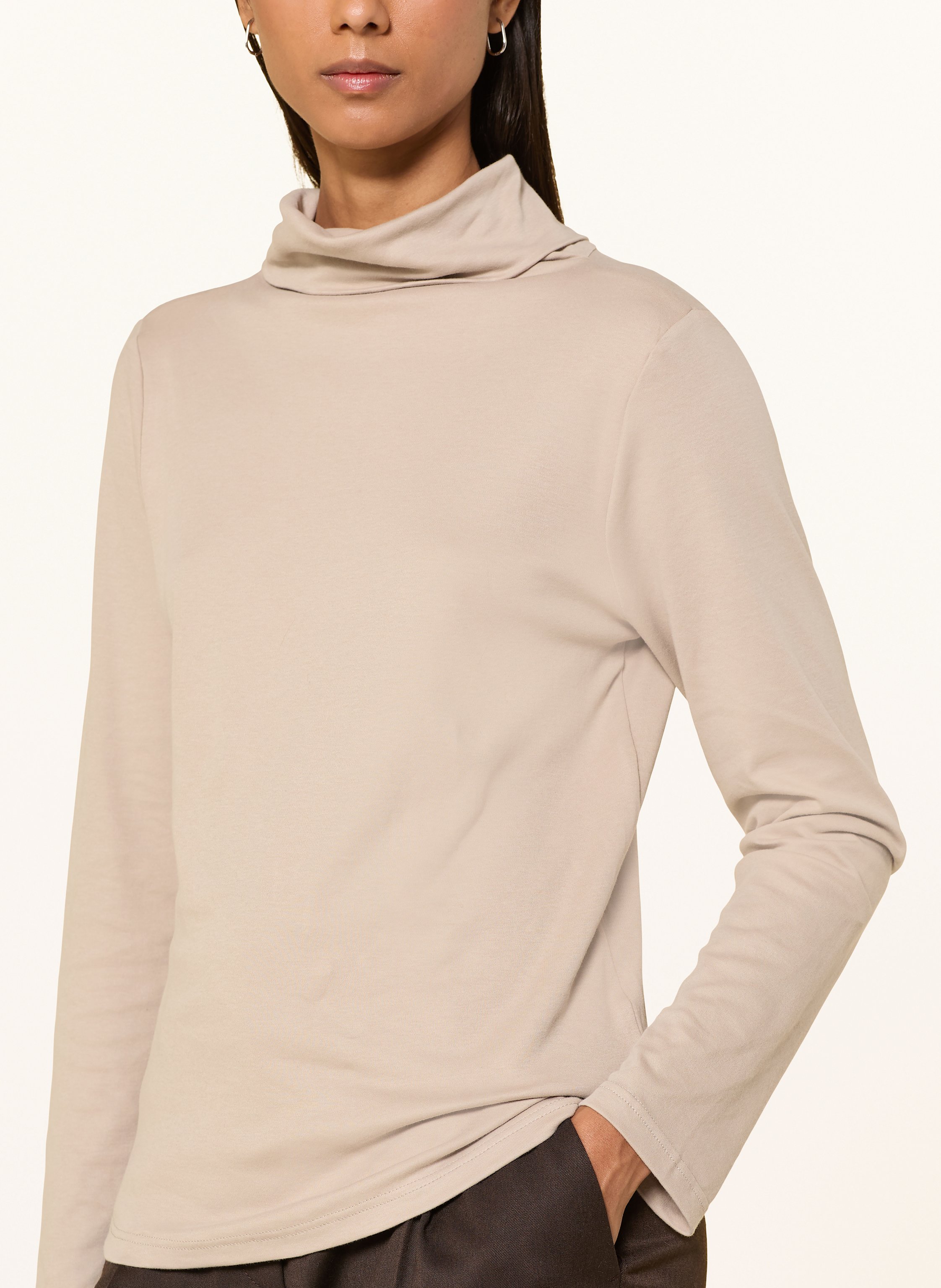 Thumbnail - Efixelle Rollkragenshirt beige