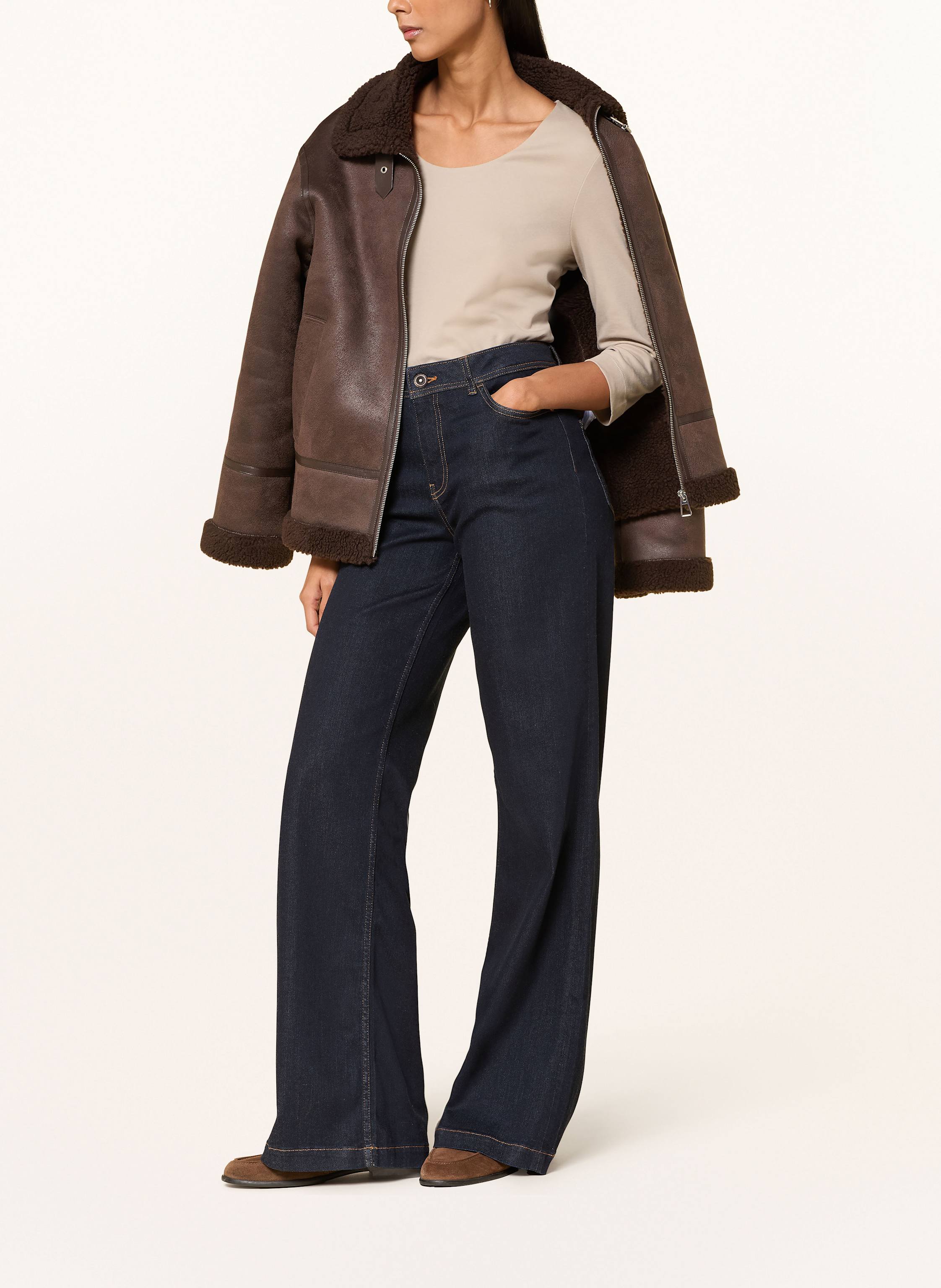 Thumbnail - Efixelle Shirt Mit 3/4-Arm braun