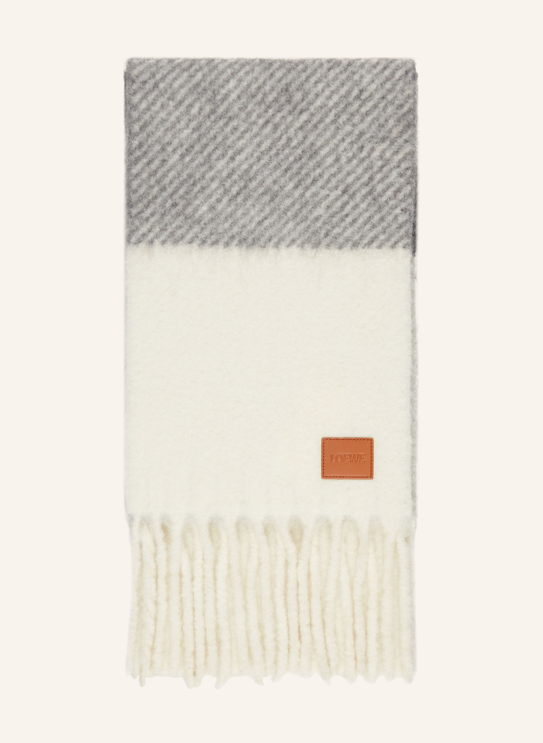 Loewe Loewe Schal Mit Alpaka grau in GRAU / DUNKELGRAU / HELLGRAU
