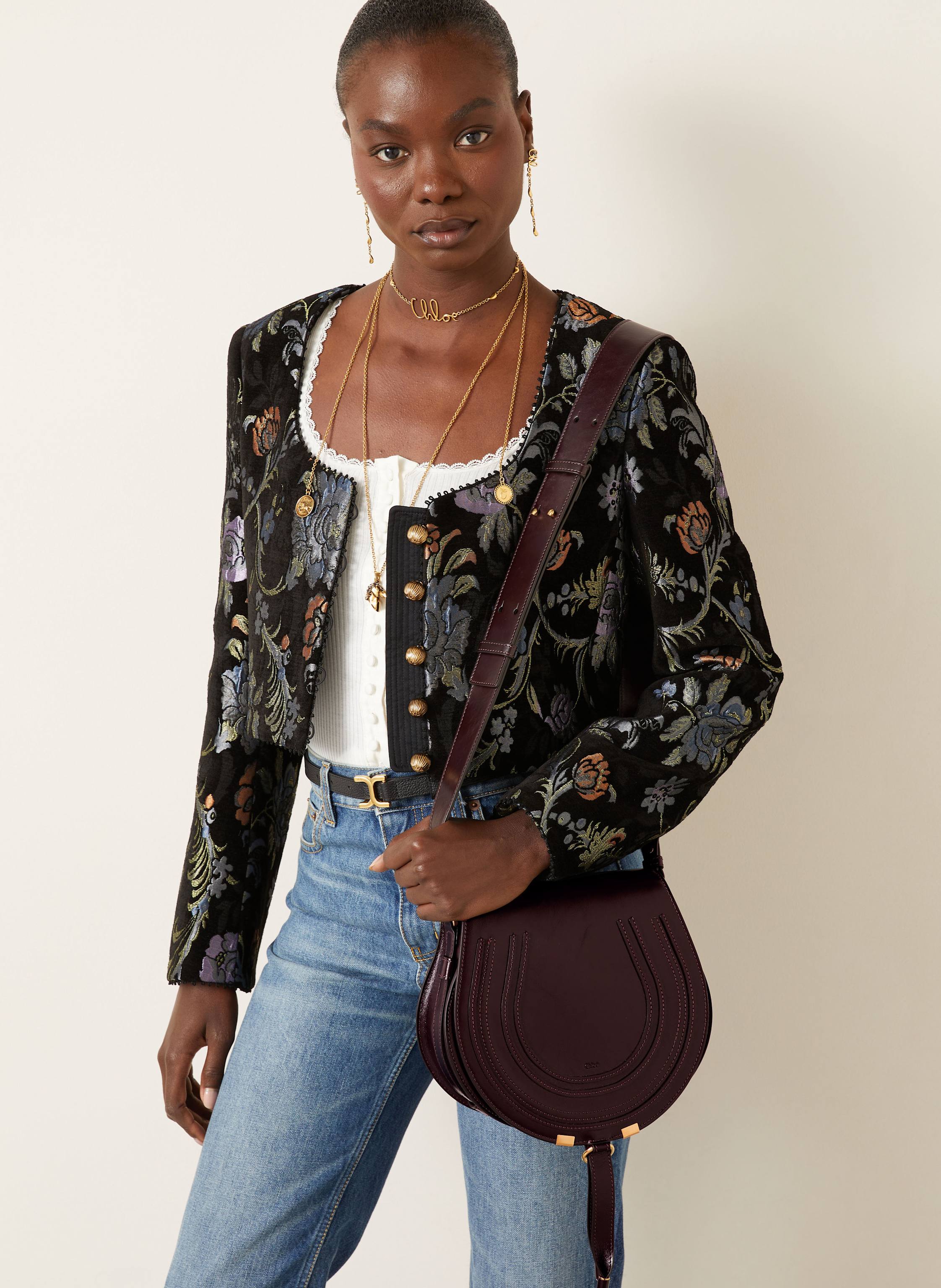 Thumbnail - Chloé Umhängetasche Marcie rot