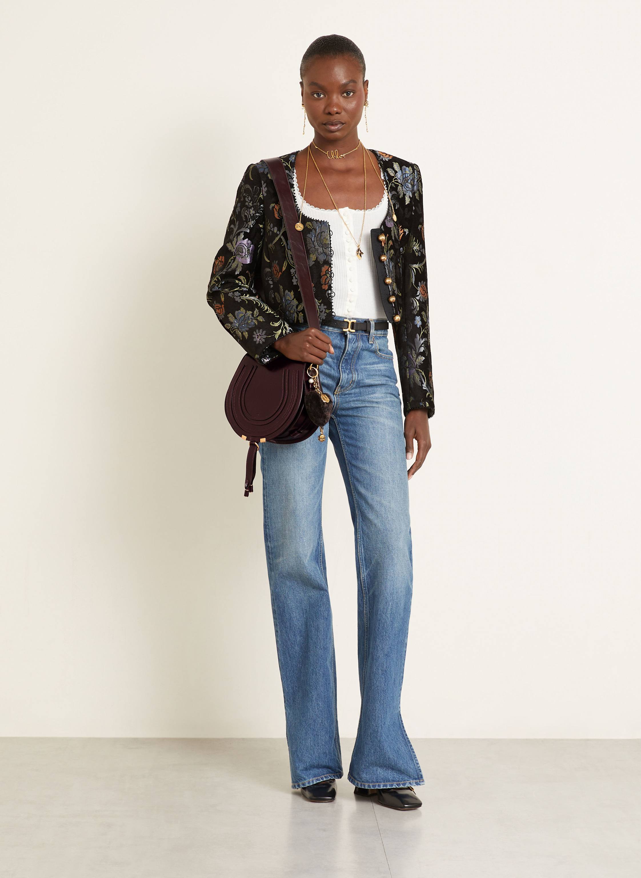 Thumbnail - Chloé Umhängetasche Marcie rot