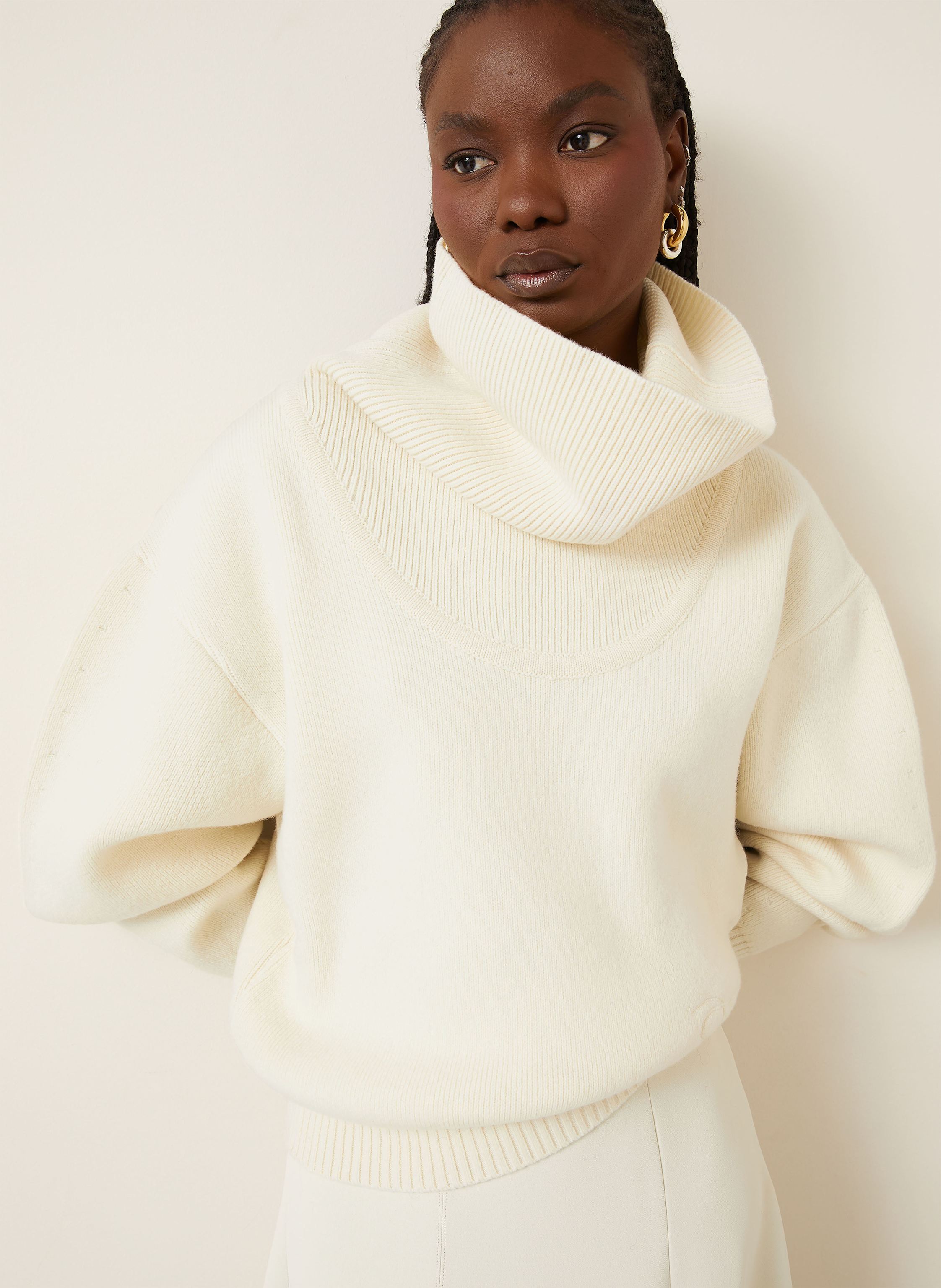 Thumbnail - Jacquemus Rollkragen-Pullover weiss