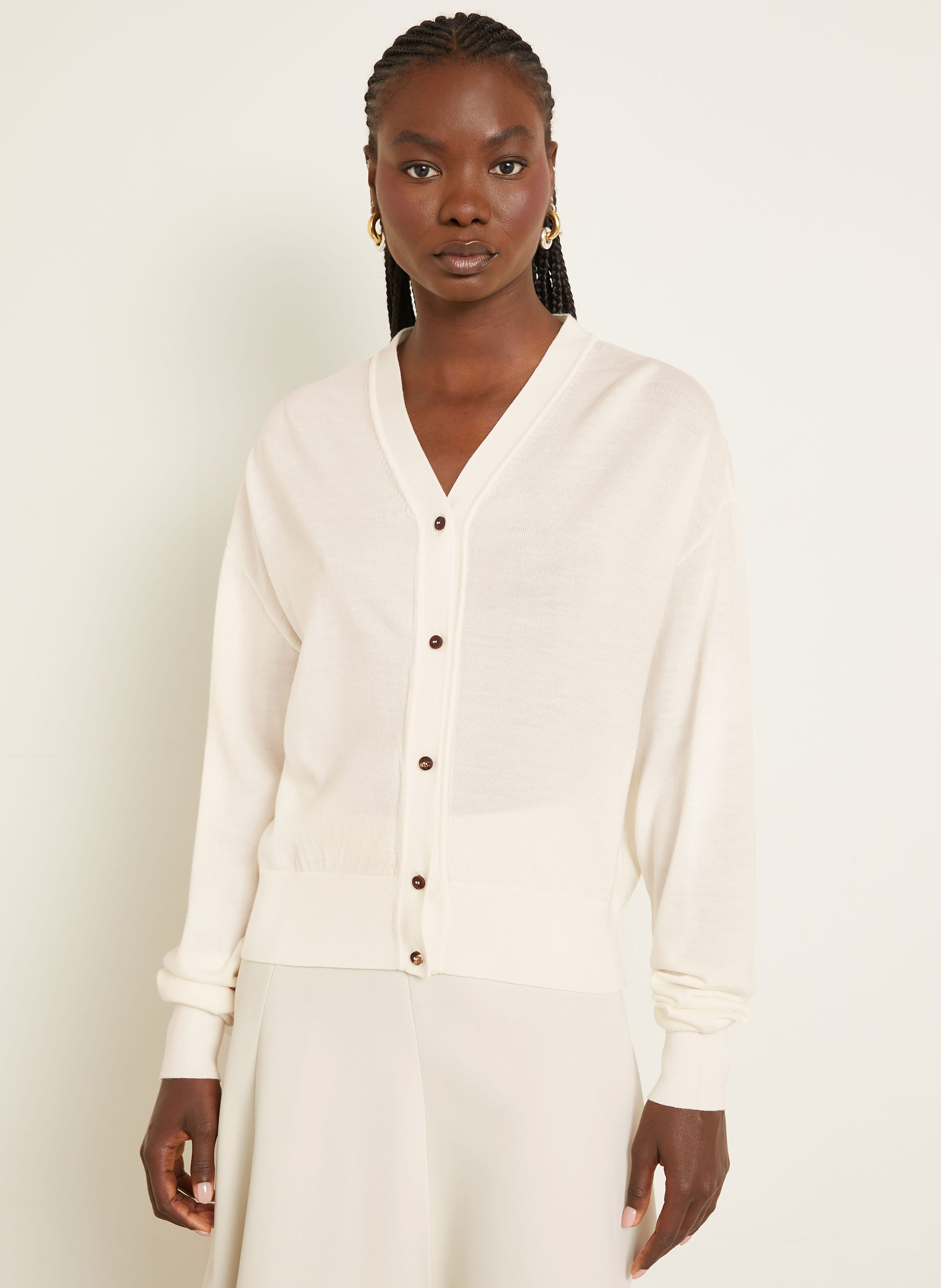 Thumbnail - Jacquemus Strickjacke Le Cardigan Brode beige