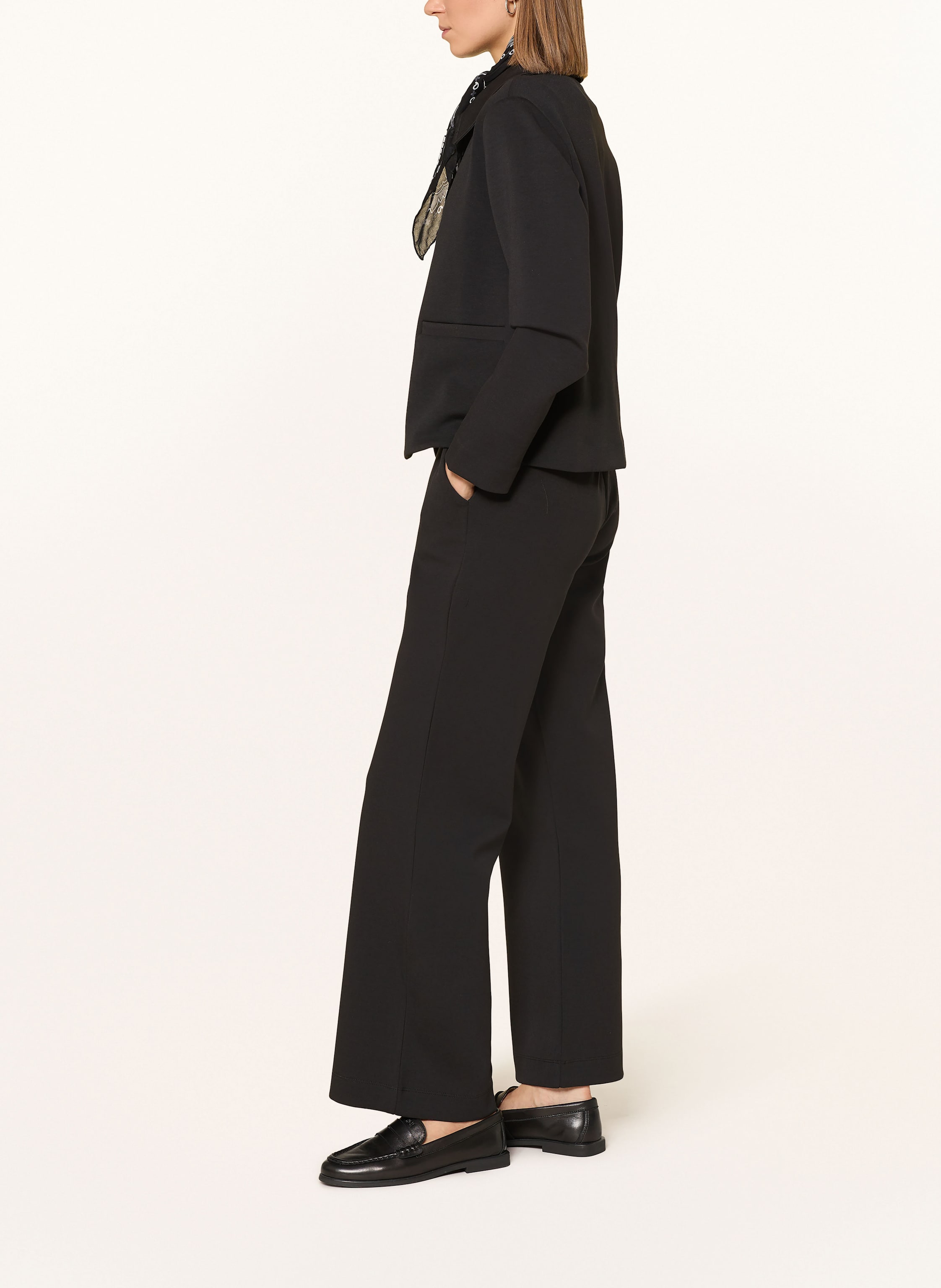 Thumbnail - Yerse Marlenehose Maia Aus Jersey schwarz