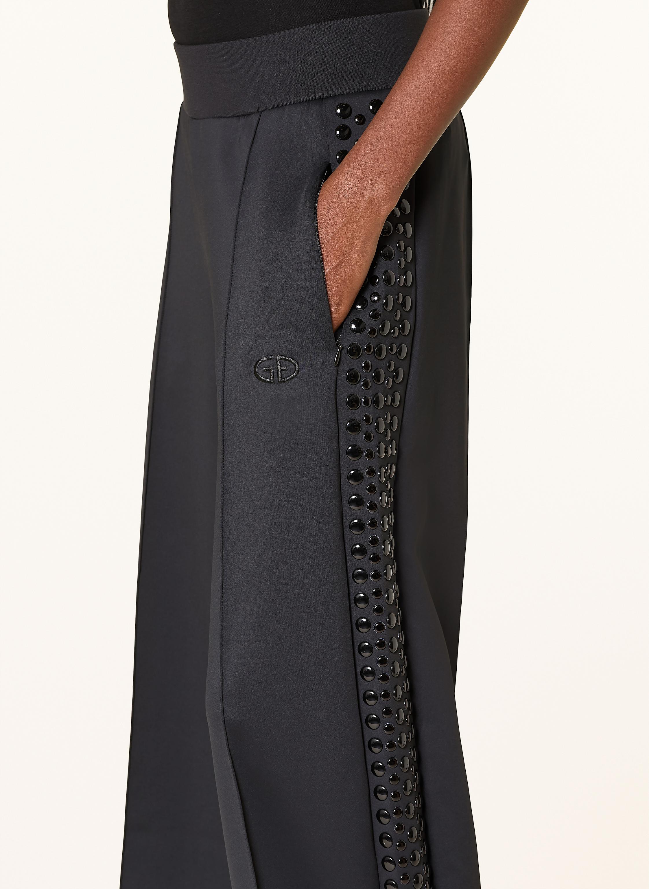 Thumbnail - Goldbergh Track Pants Rivet Wide Leg Mit Nieten schwarz
