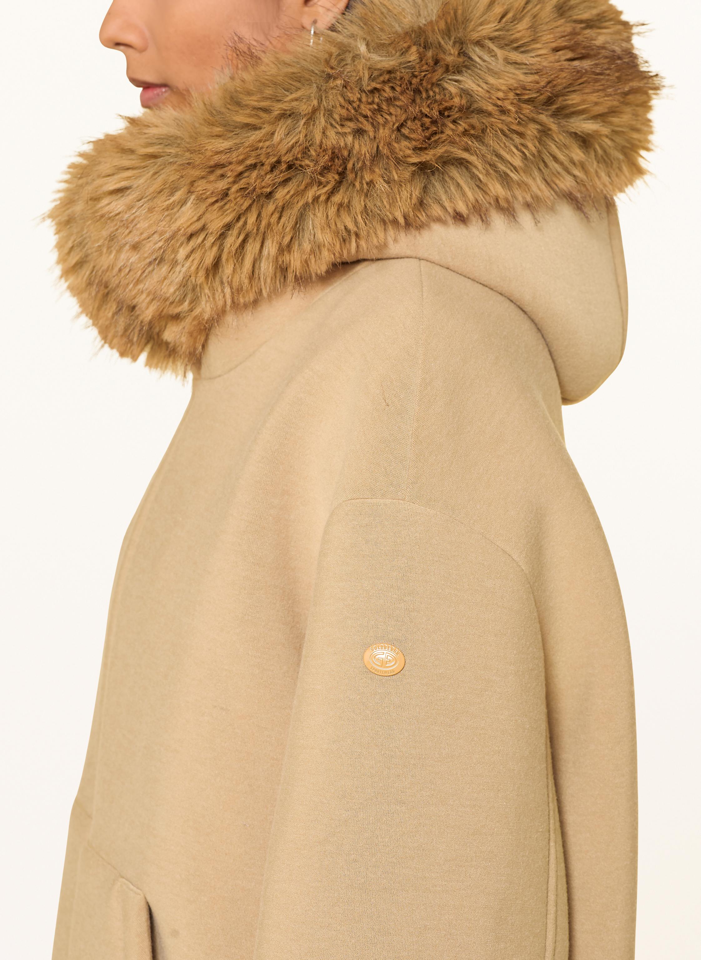 Thumbnail - Goldbergh Oversized-Funktionsjacke Luce Mit Abnehmbarem Kunstpelz beige