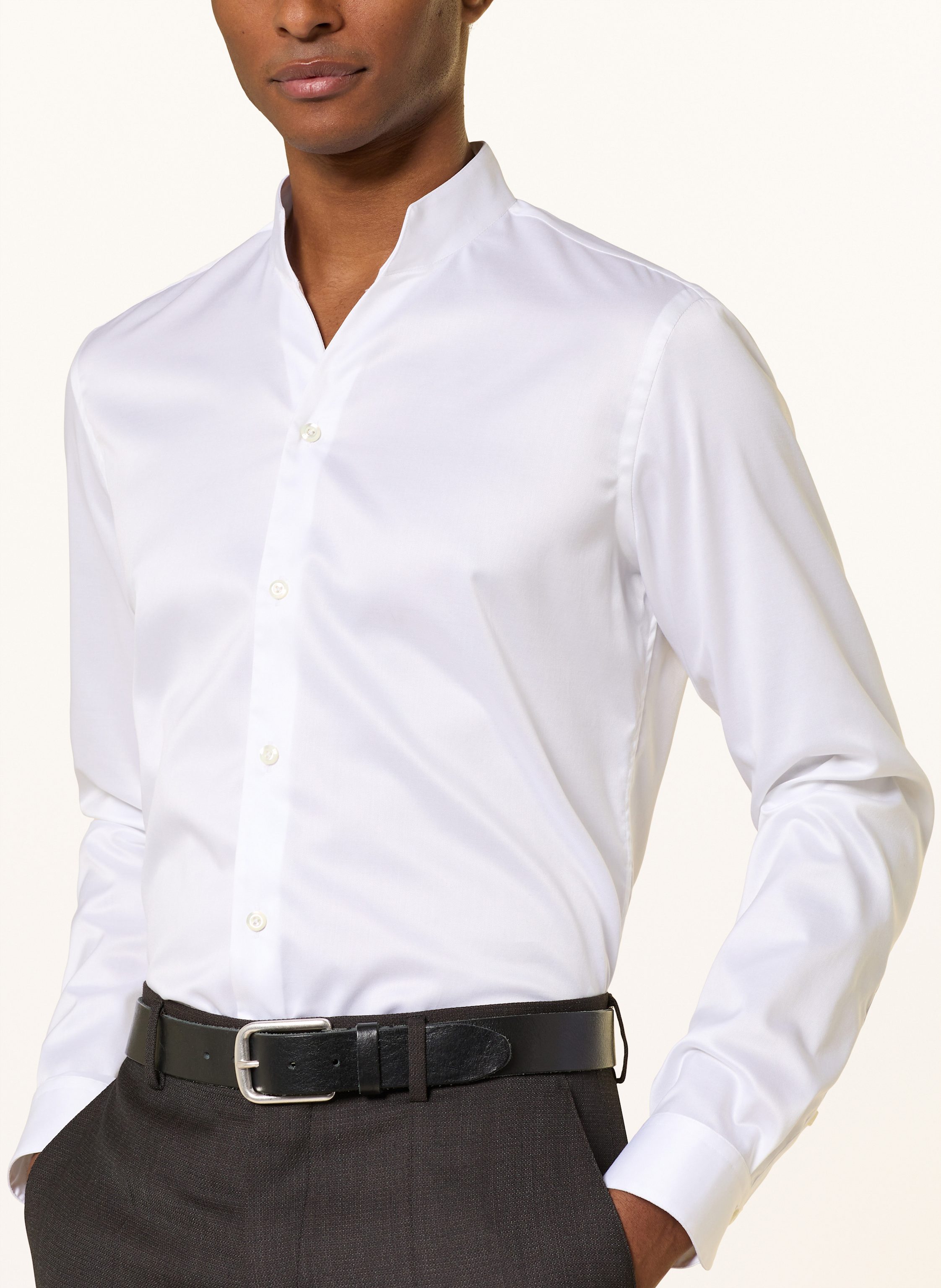 Thumbnail - Van Laack Hemd Vl-Rudo-N Slim Fit Mit Stehkragen weiss