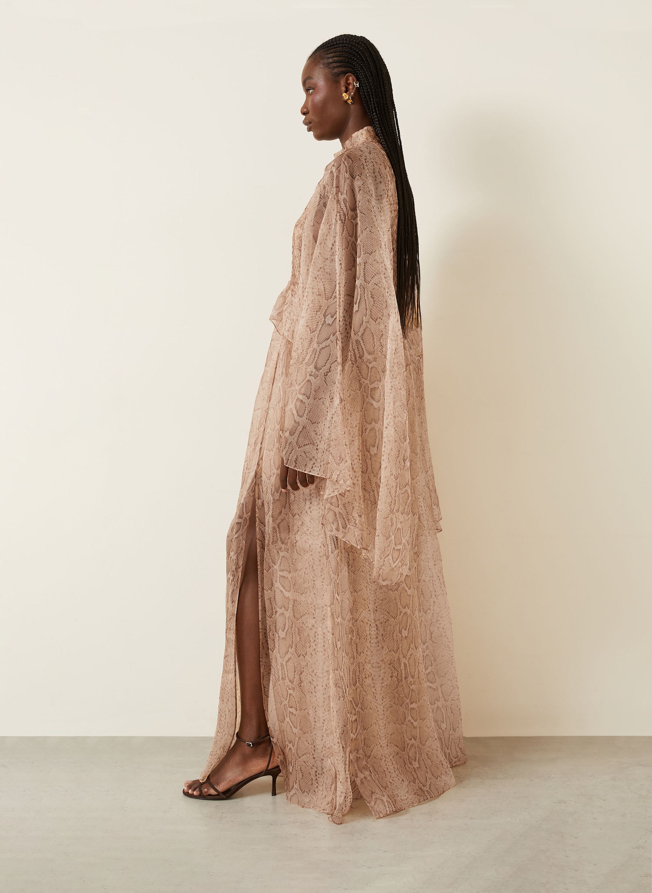 Thumbnail - Zimmermann Abendkleid Memento Aus Seide braun