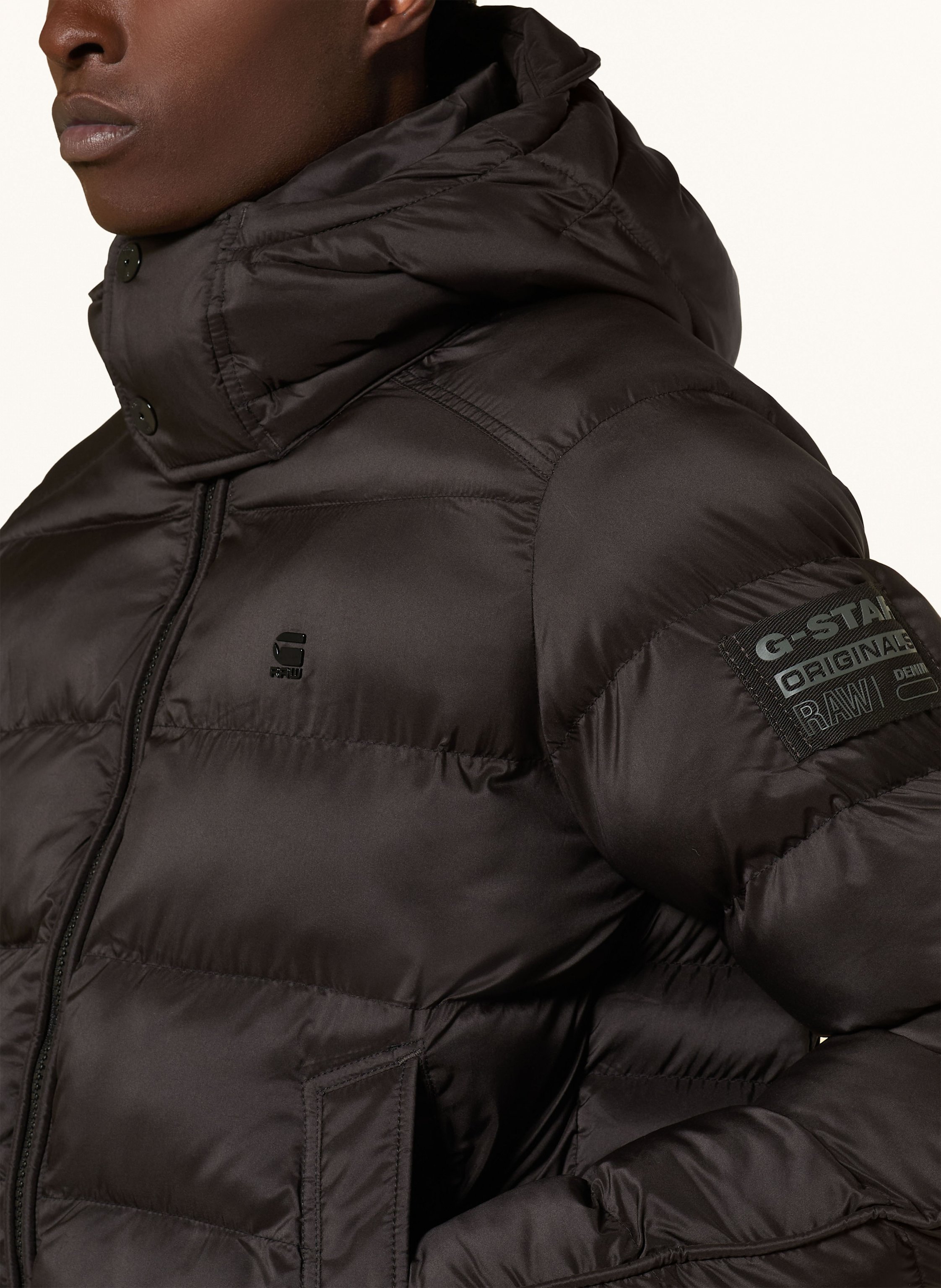 Thumbnail - G-Star Steppjacke Whistler Mit Abnehmbarer Kapuze schwarz