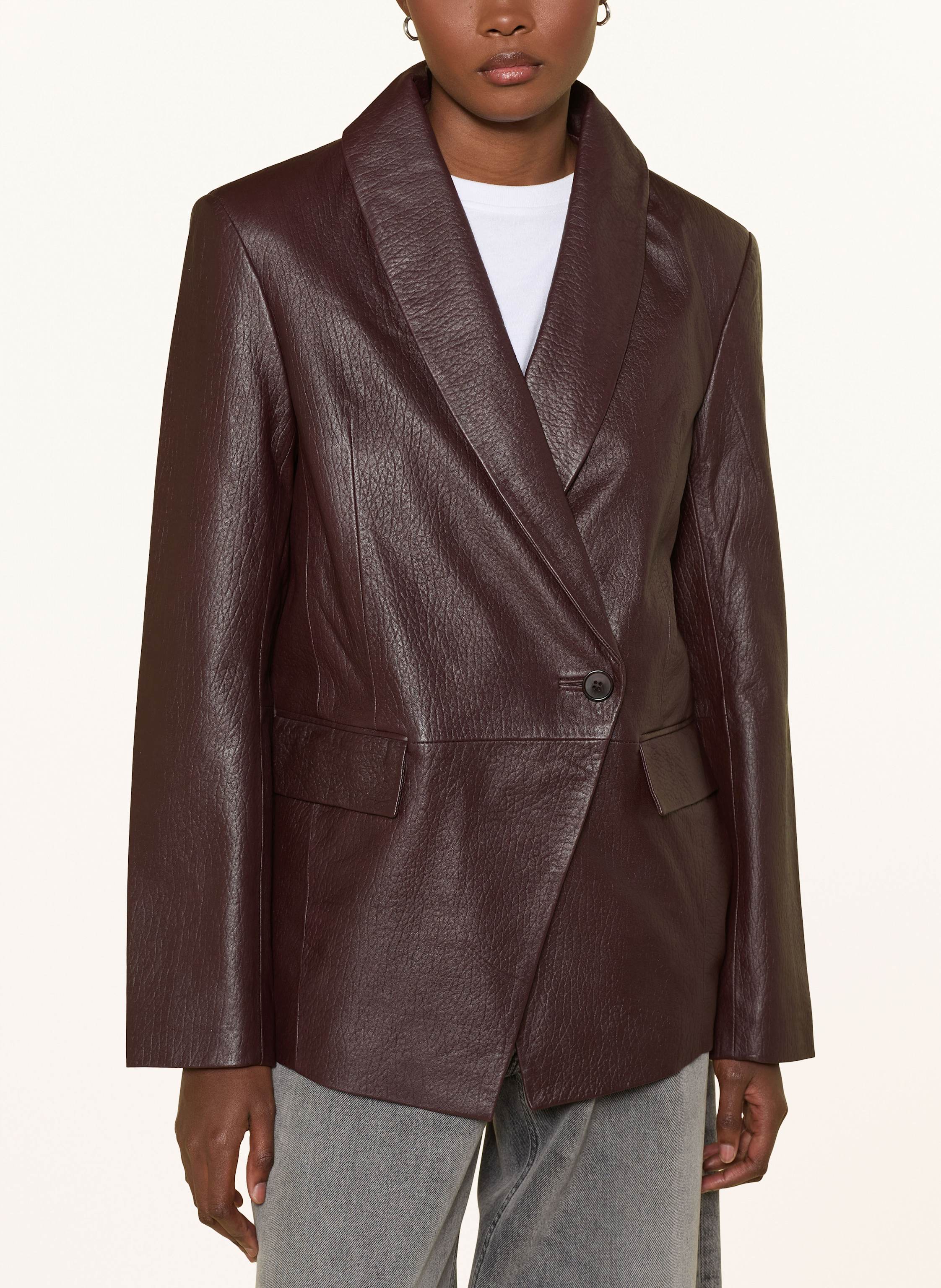 Thumbnail - Remain Lederblazer braun