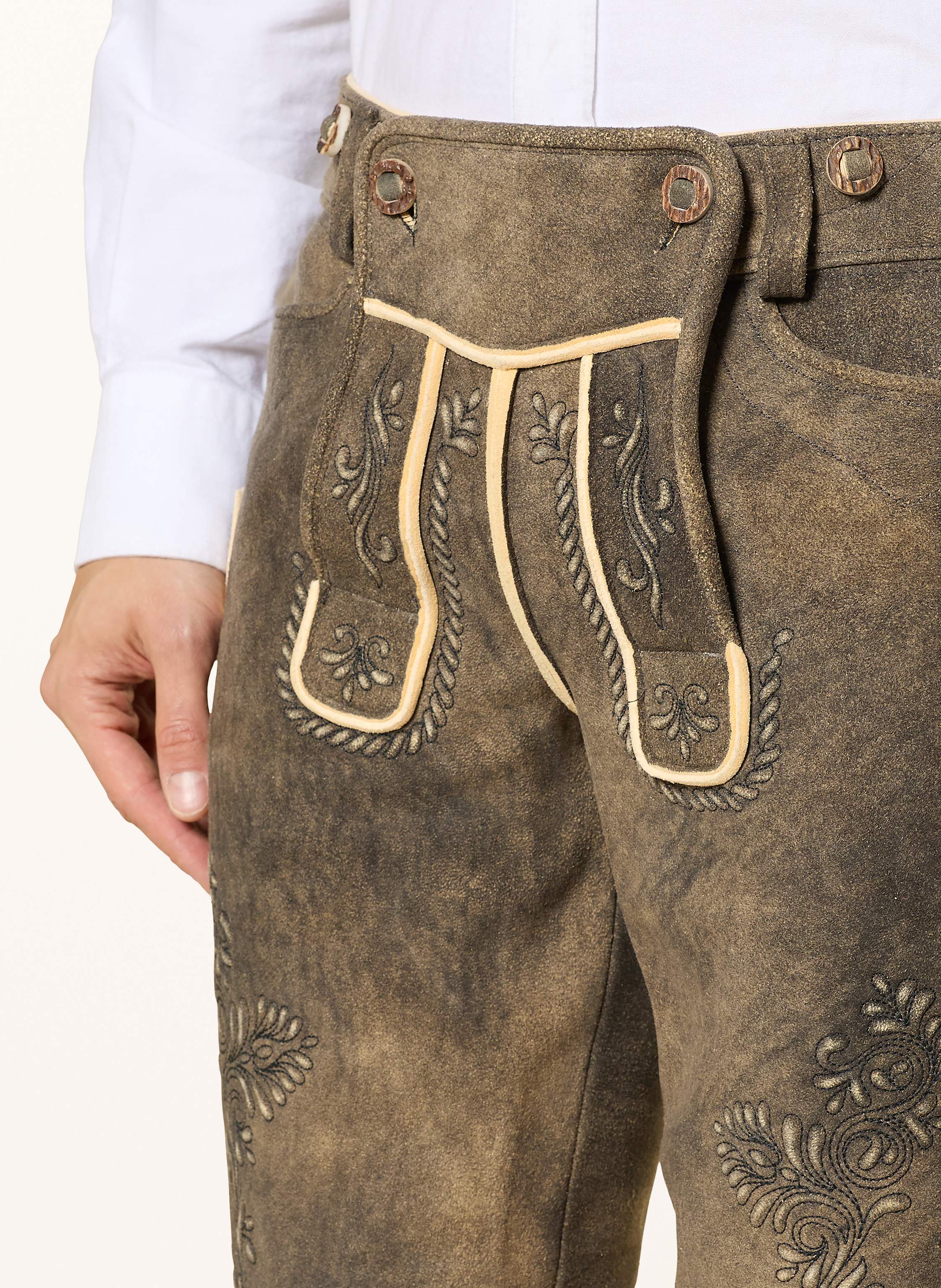 Thumbnail - Beckert Trachten-Lederhose Ramsau grau