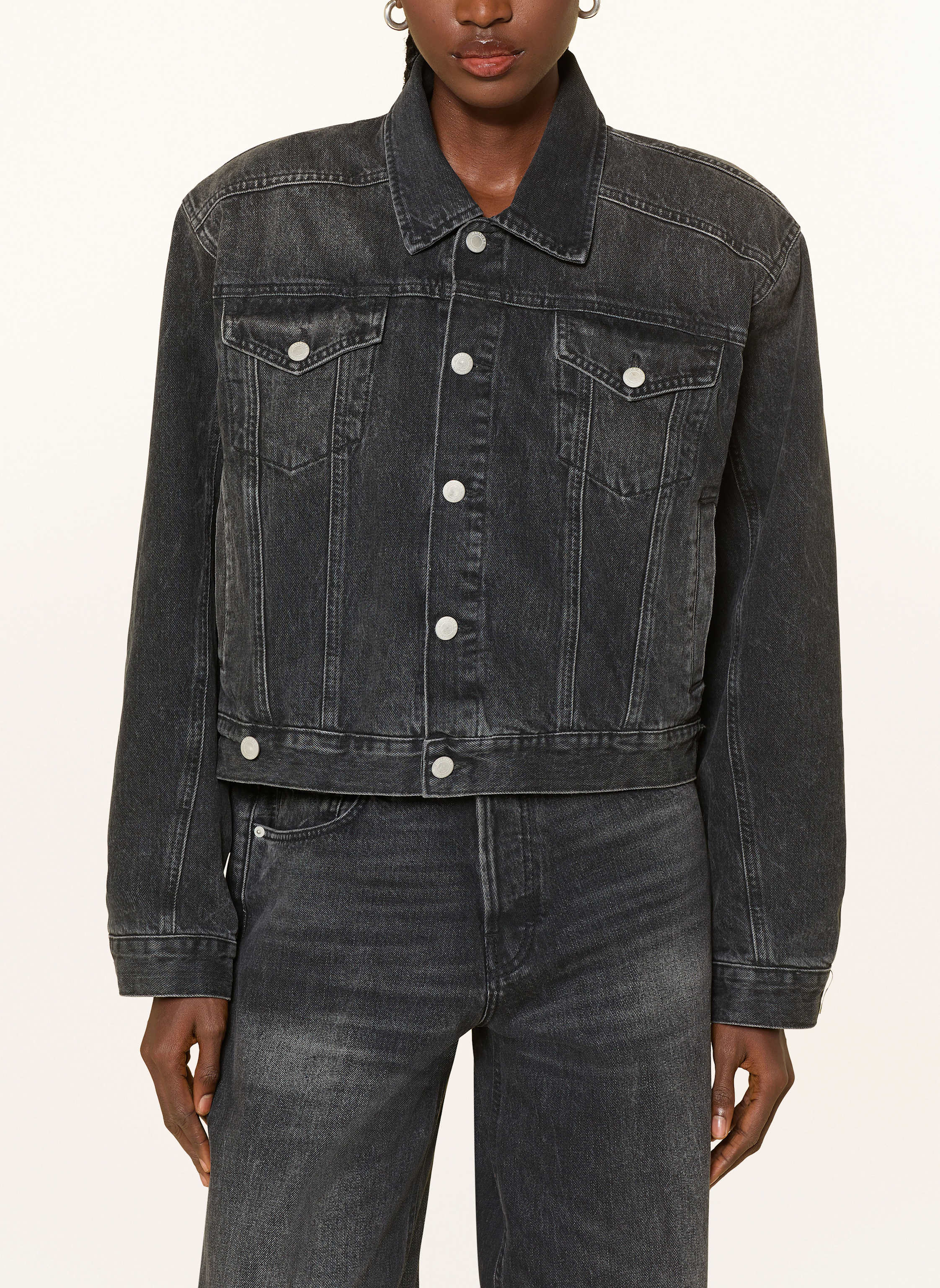 Thumbnail - Haikure Jeansjacke Renee schwarz