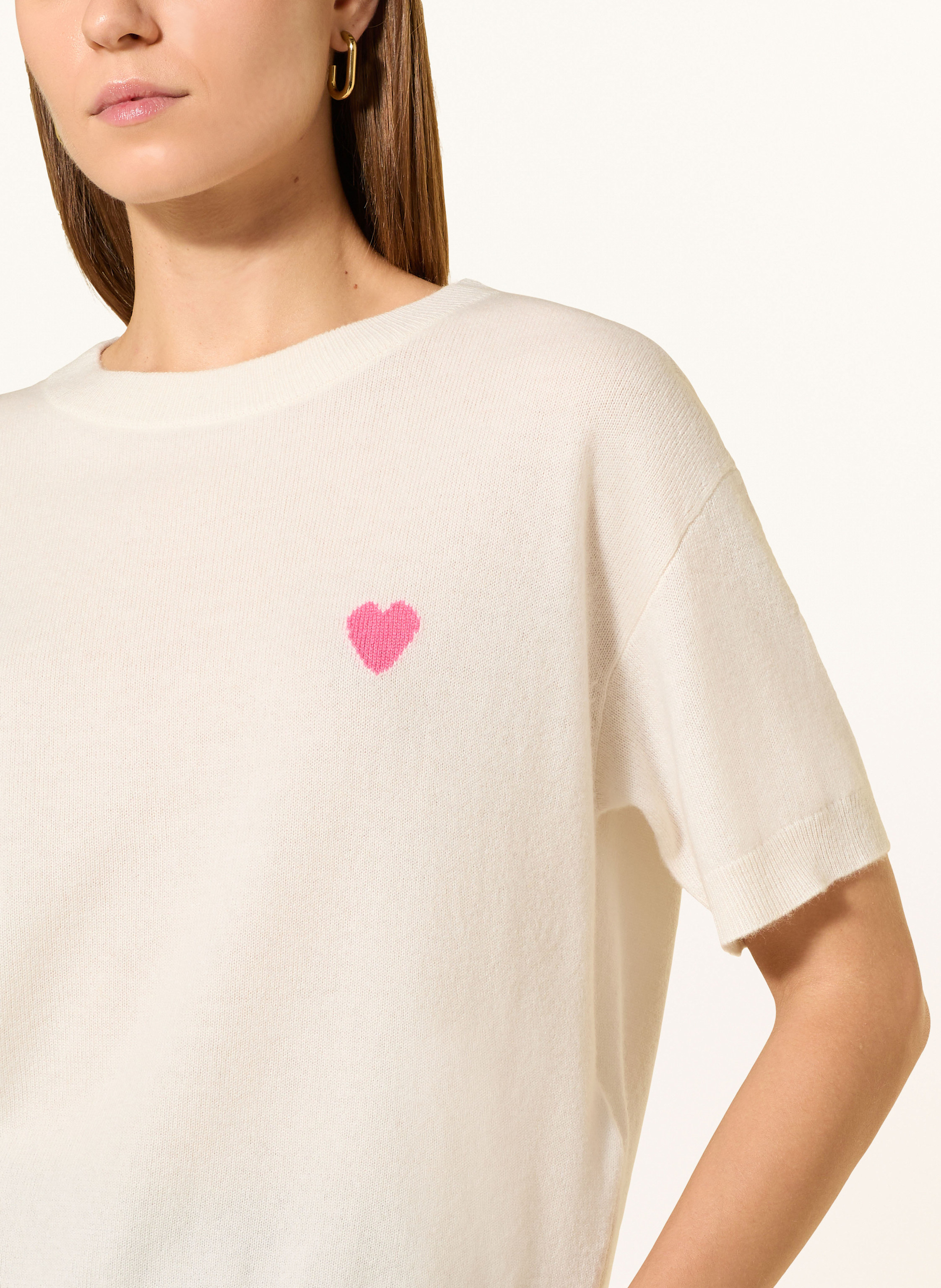 Thumbnail - Darling Harbour Strickshirt Aus Cashmere weiss