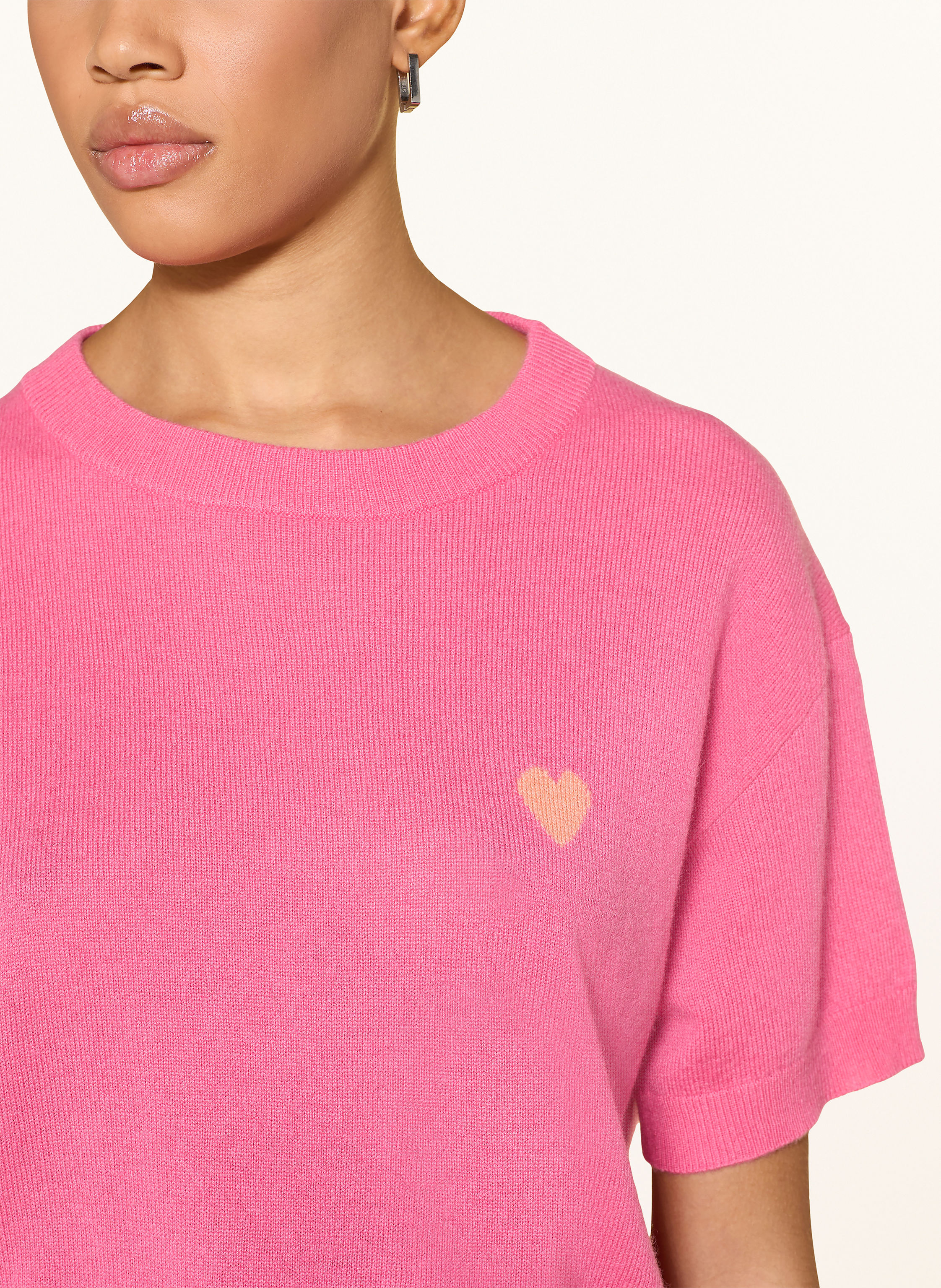 Thumbnail - Darling Harbour Strickshirt Aus Cashmere pink