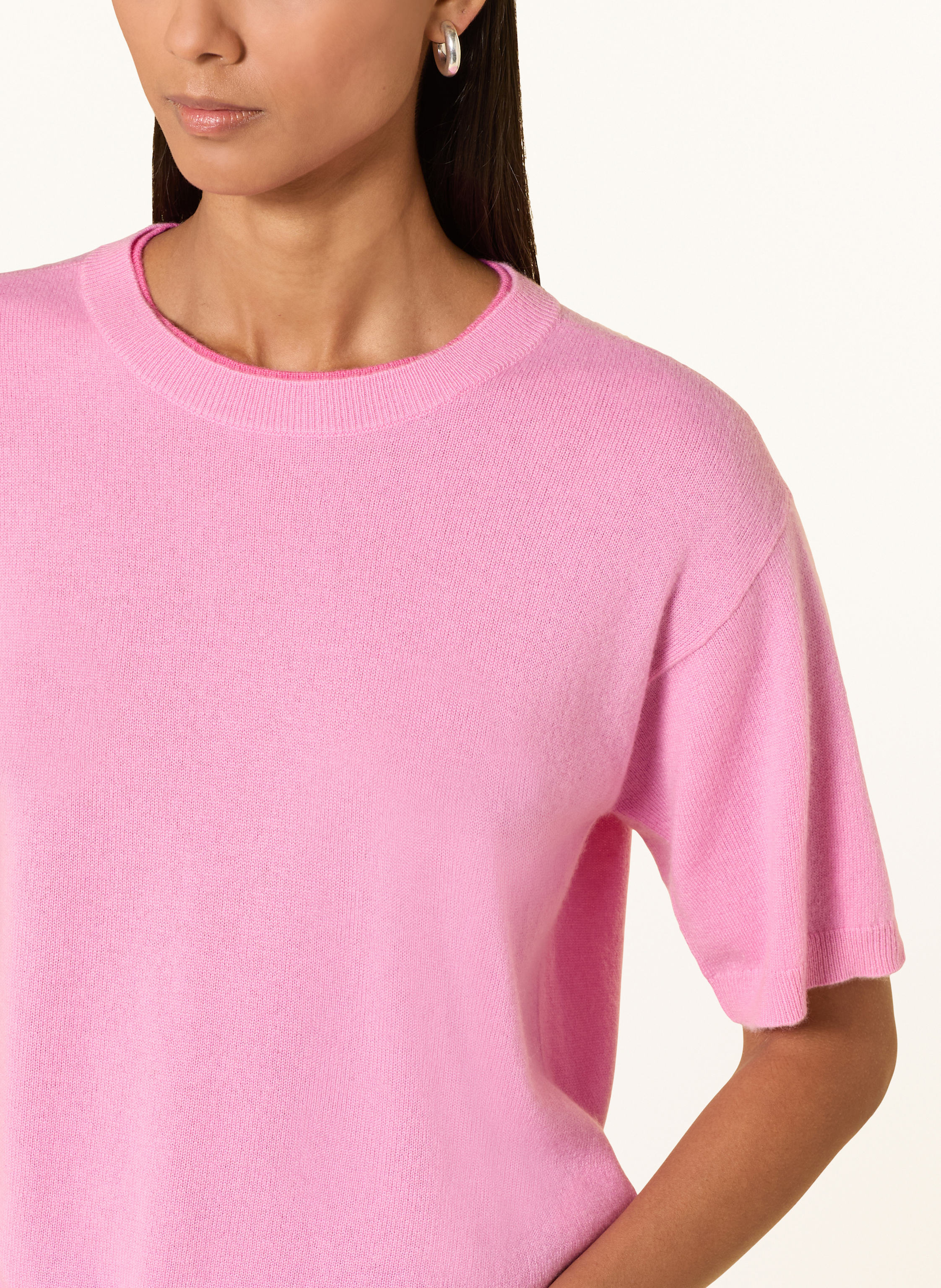 Thumbnail - Darling Harbour Strickshirt Aus Cashmere pink