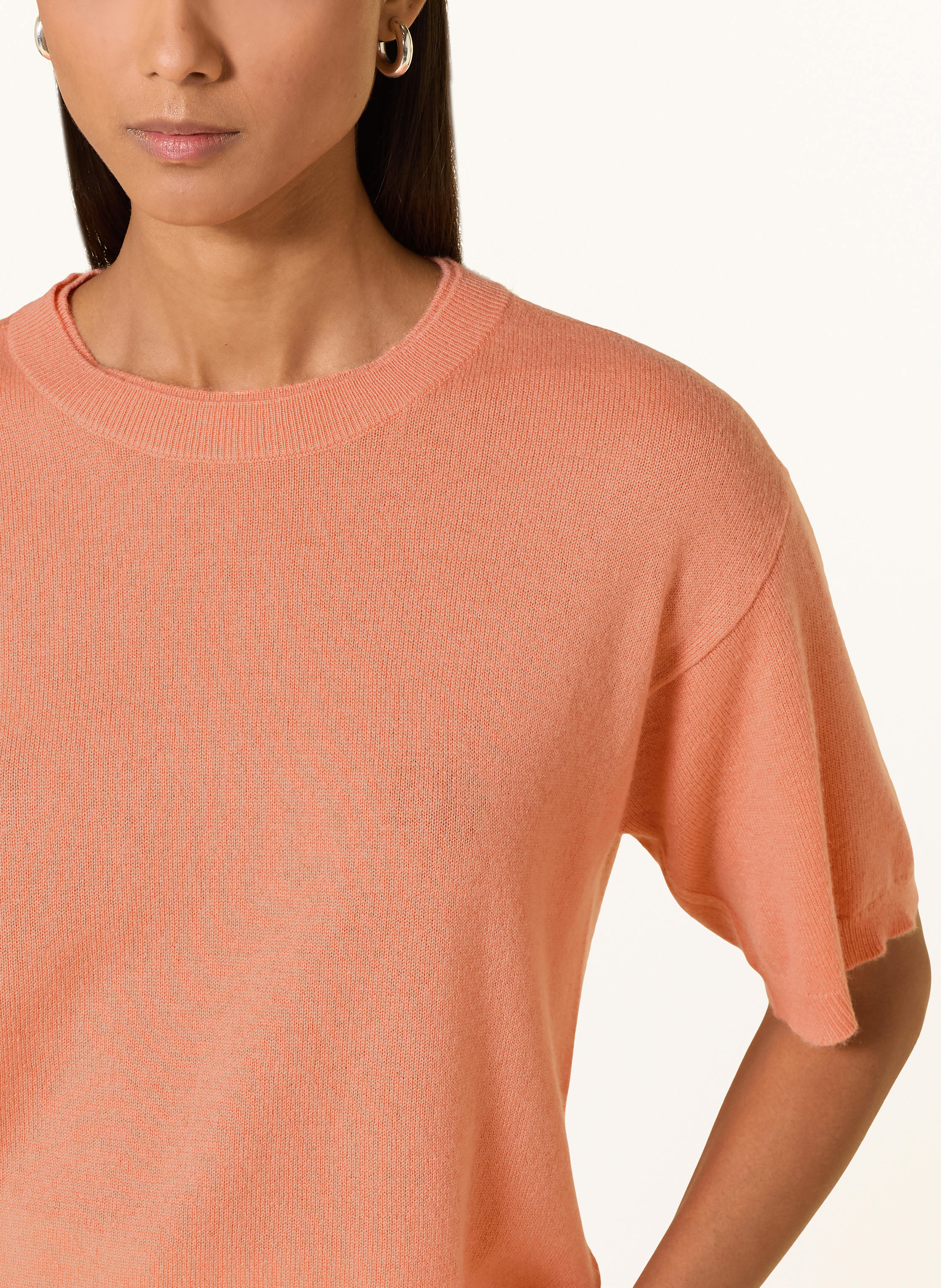 Thumbnail - Darling Harbour Strickshirt Aus Cashmere orange