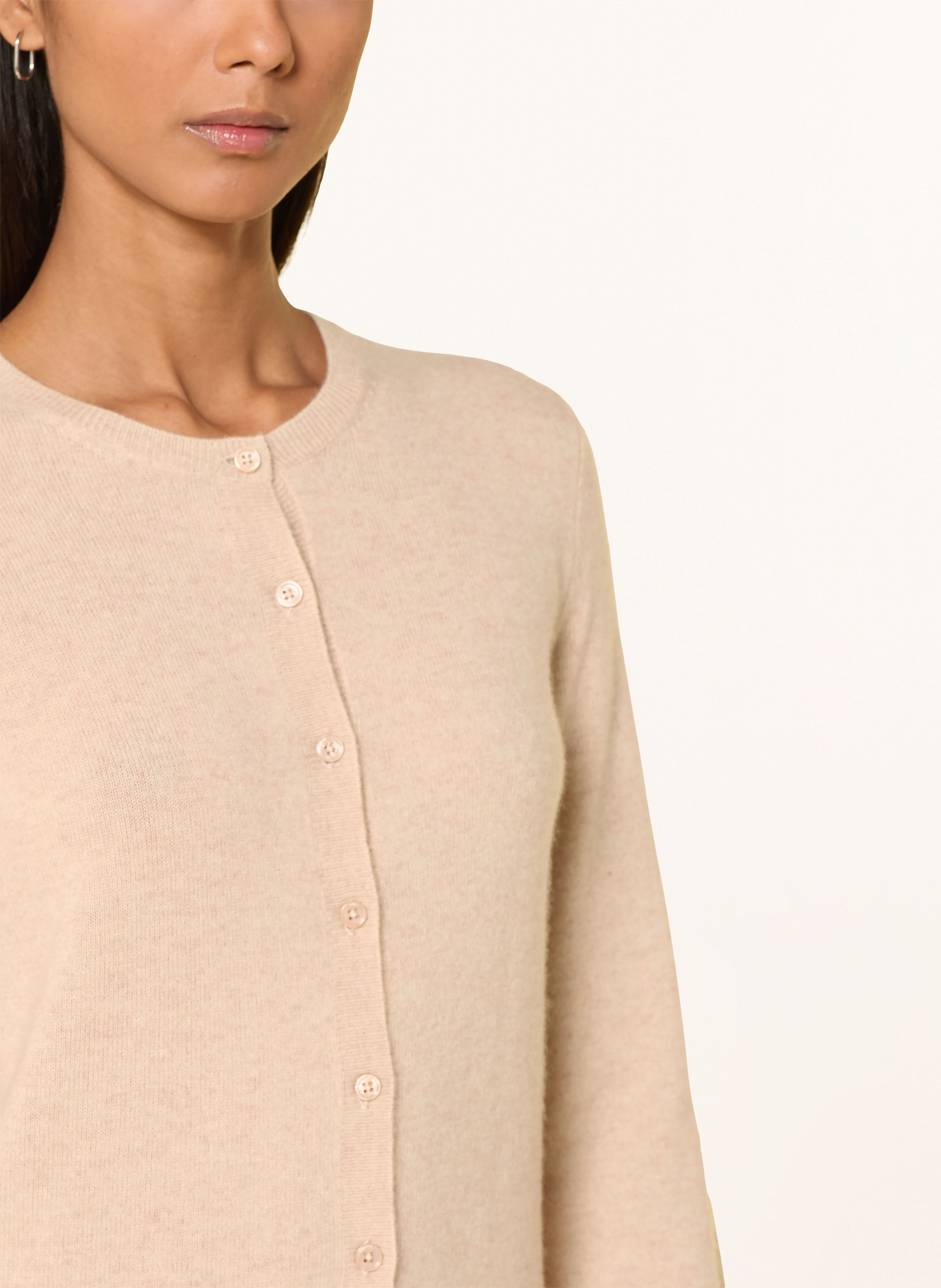 Thumbnail - Darling Harbour Strickjacke Aus Cashmere beige